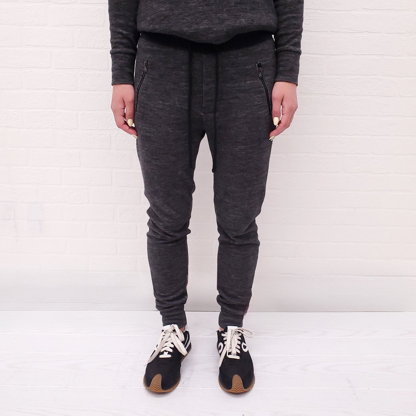 JAMES PERSE DARK GREY SWEATSHIRT SET - SIZE 0/XS