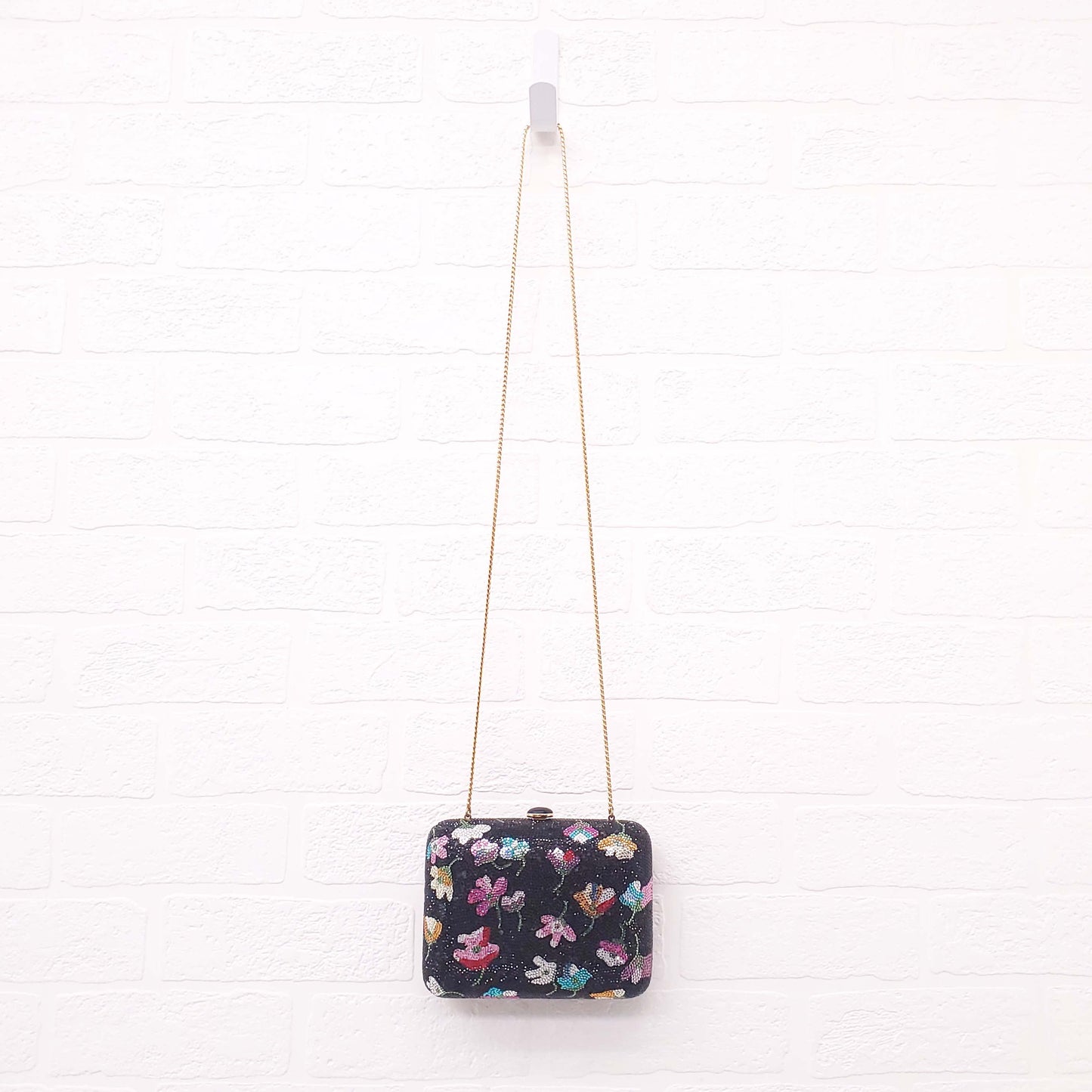 JUDITH LEIBER CRYSTAL FLORAL BAG