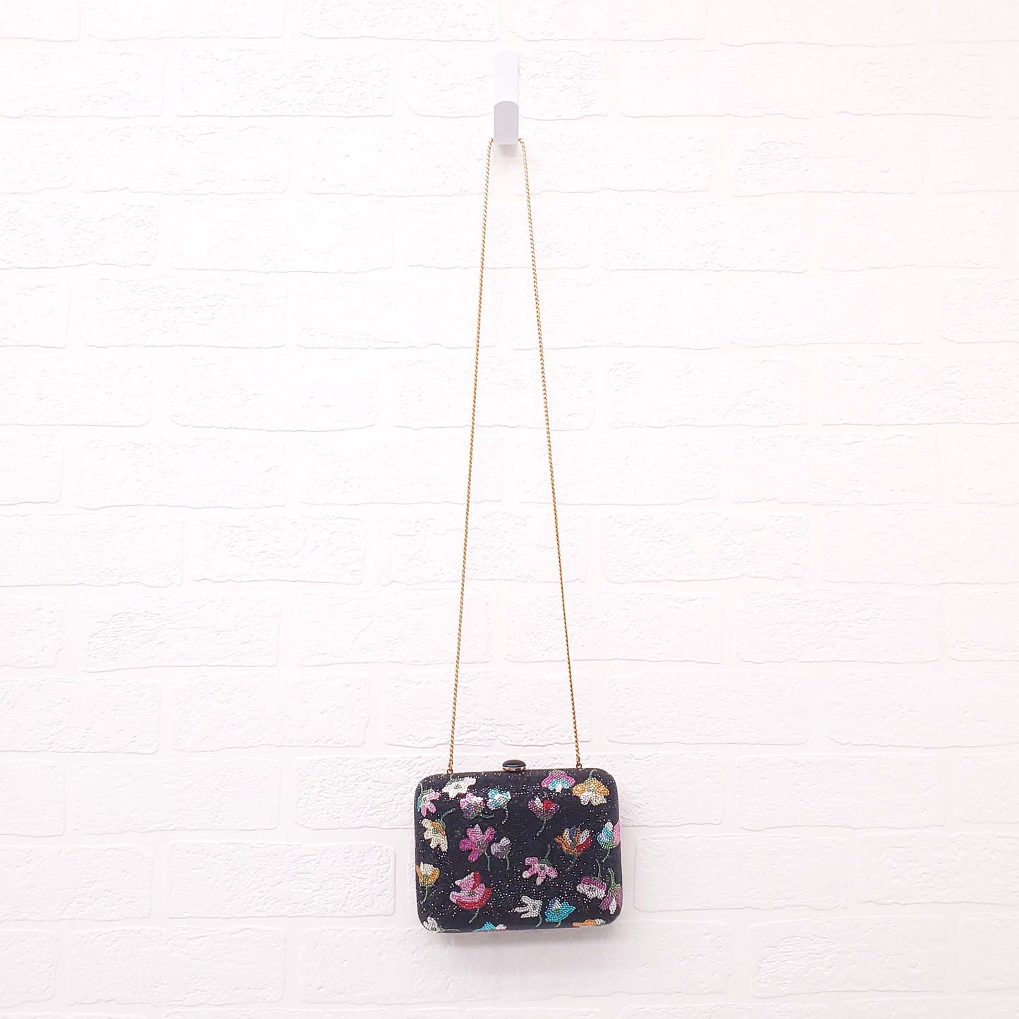 JUDITH LEIBER CRYSTAL FLORAL BAG