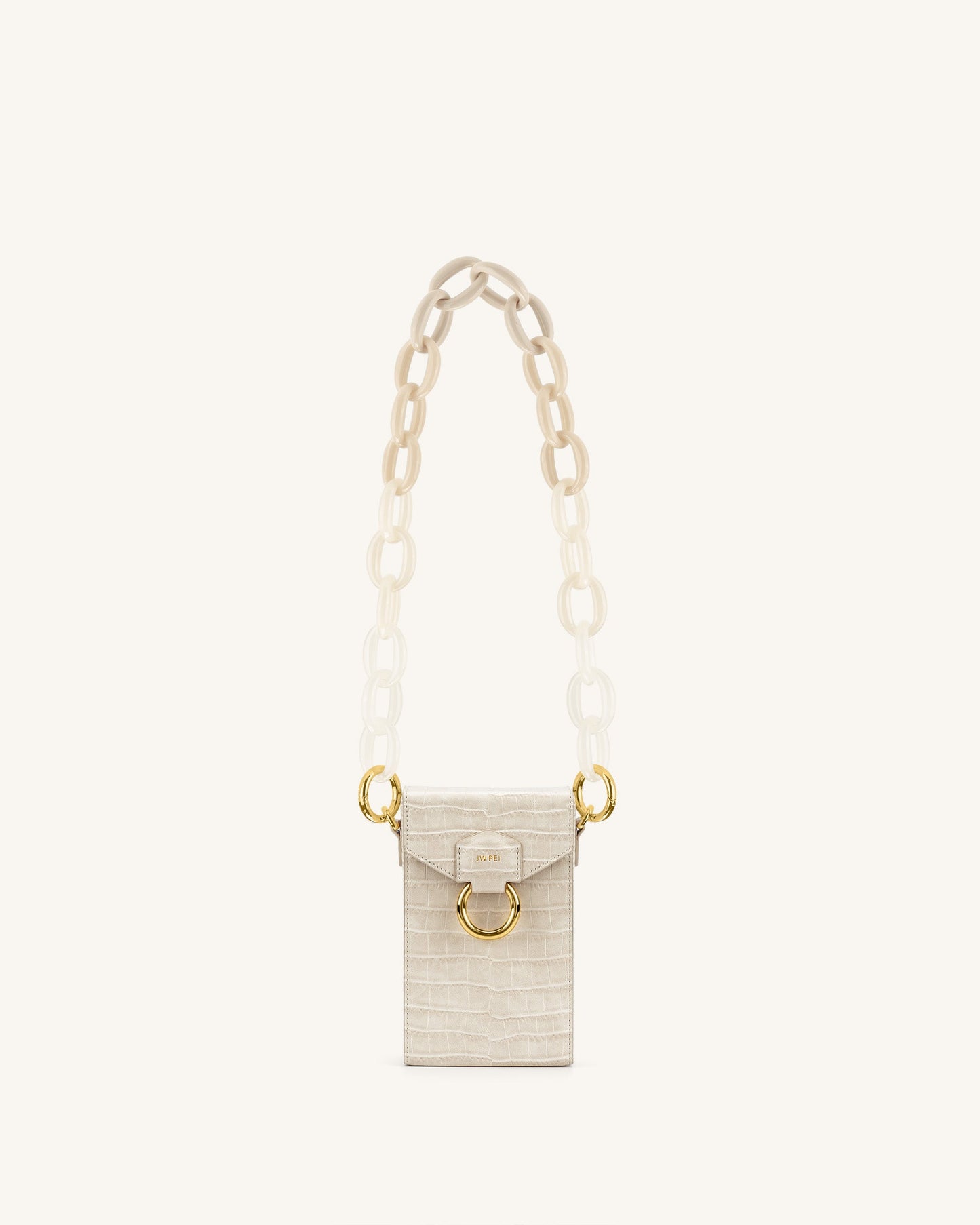 Mya Gradient Acrylic Chain Strap - Ivory