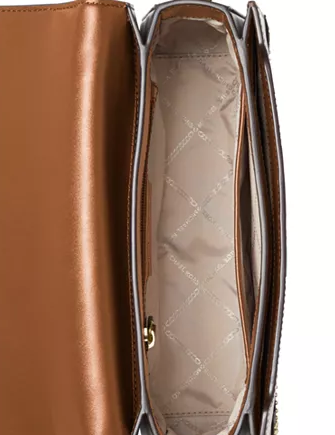Michael Michael Kors Jessie Large Flap Leather Shoulder Bag