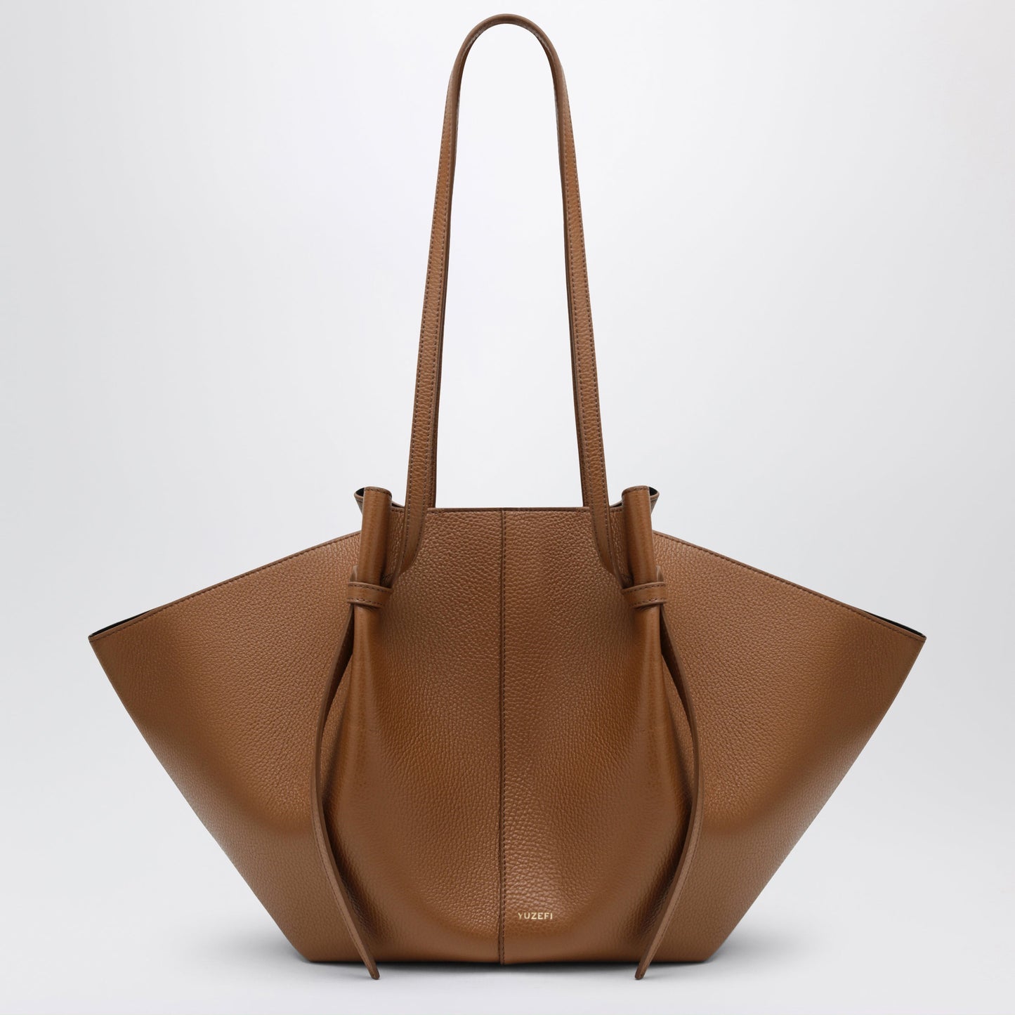 Yuzefi Large Mochi Bag In Hazel Pebble-Grained Leather Women