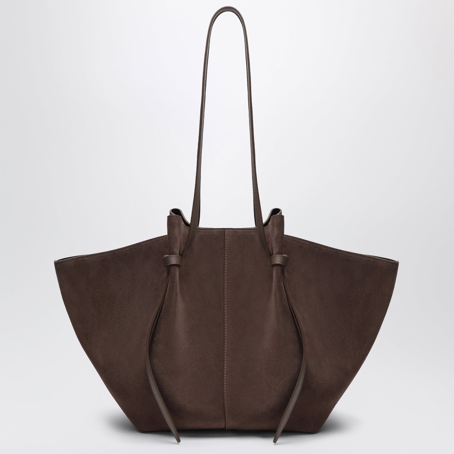 Yuzefi Large Mochi Bag In Nutmeg Suede Leather Women