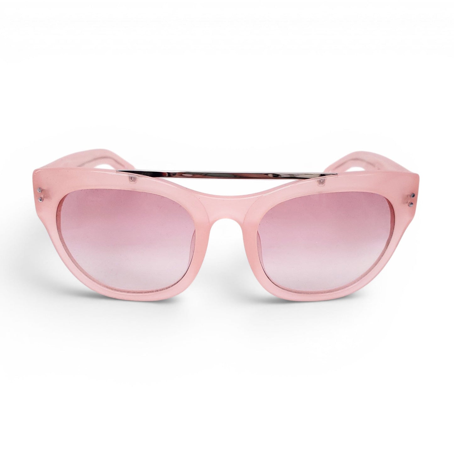 LINDA FARROW x ERDEM PINK SUNGLASSES