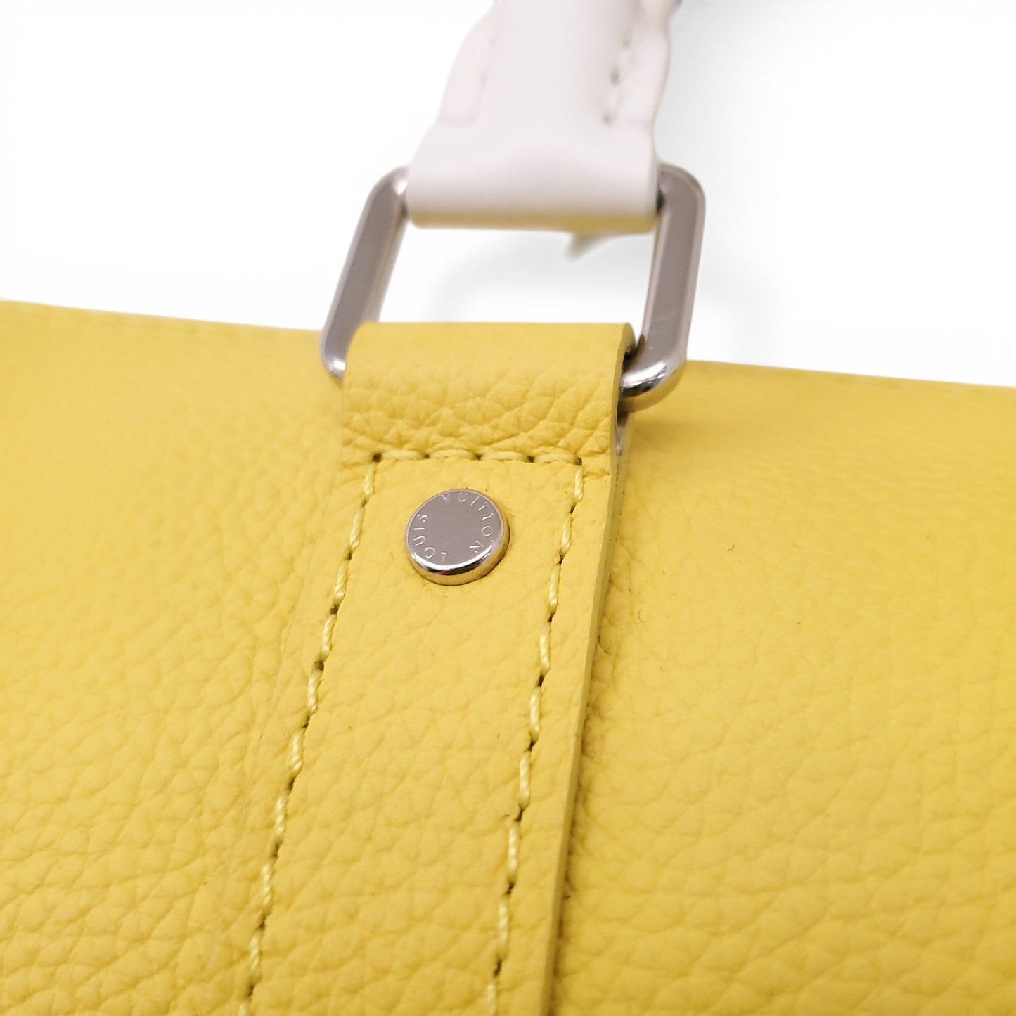 LOUIS VUITTON YELLOW KEEPALL XS TWO WAY HANDBAG