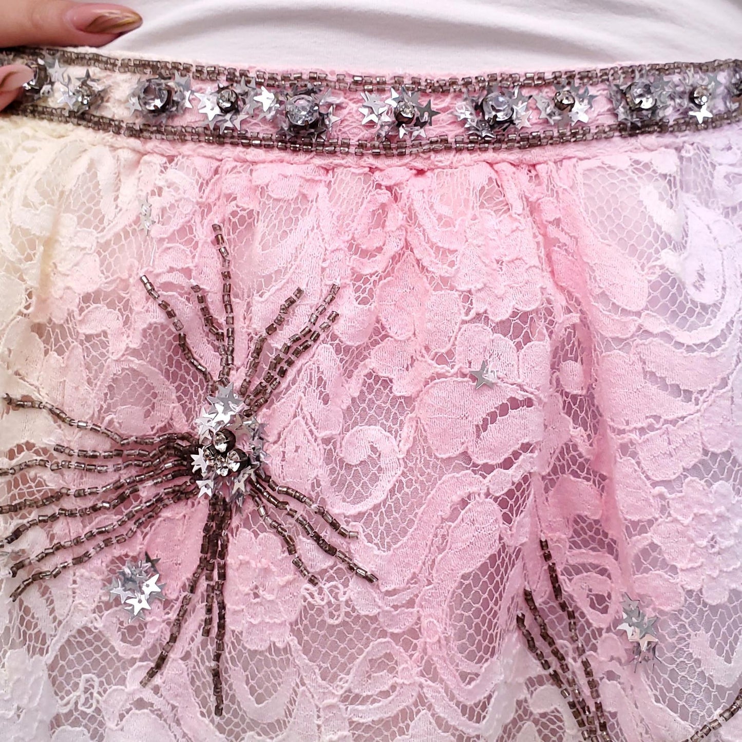 LOVESHACKFANCY PASTEL 'KEZIA' SKIRT - SIZE 4