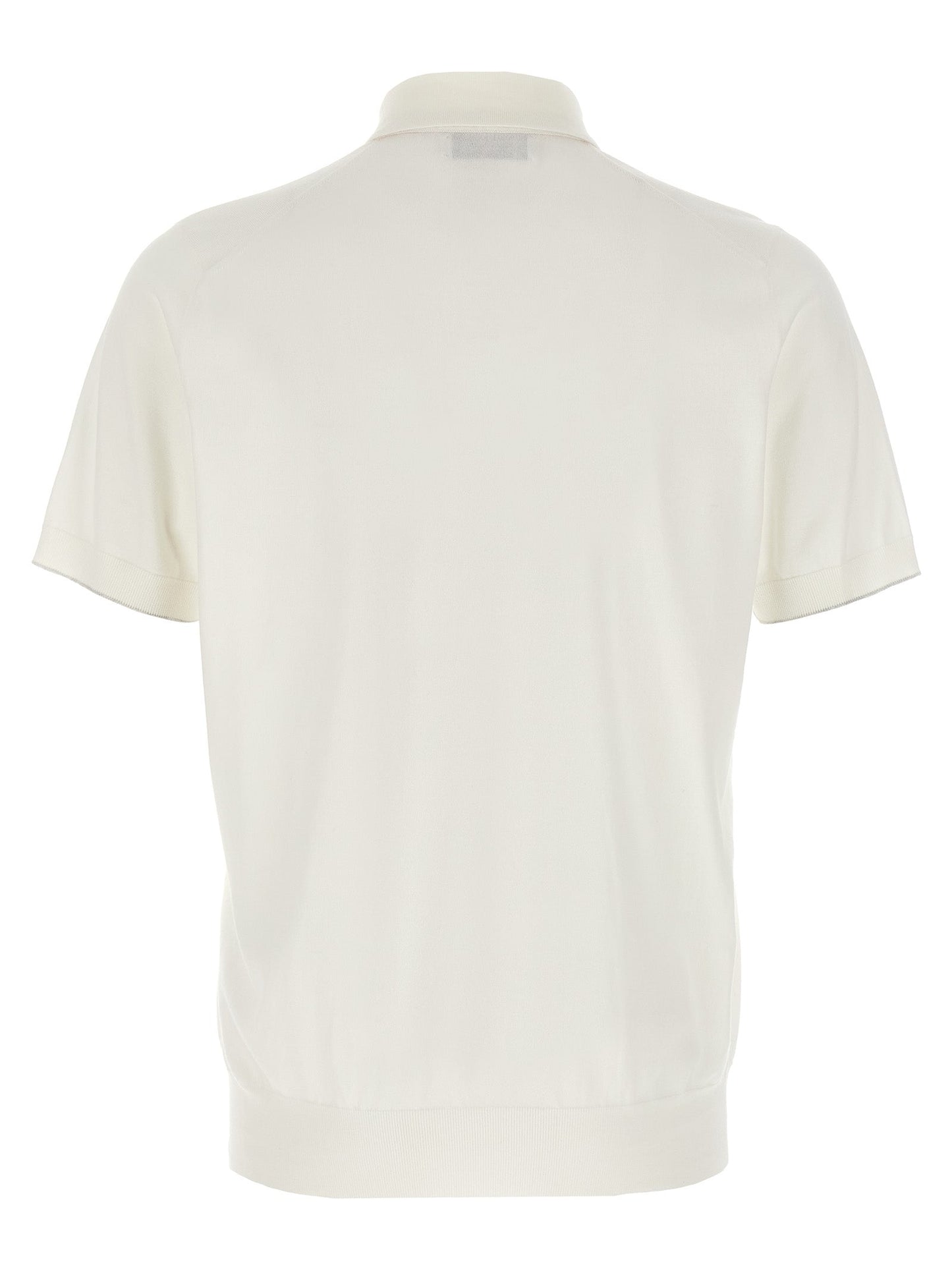 Brunello Cucinelli Men Stretch Cotton Polo Shirt