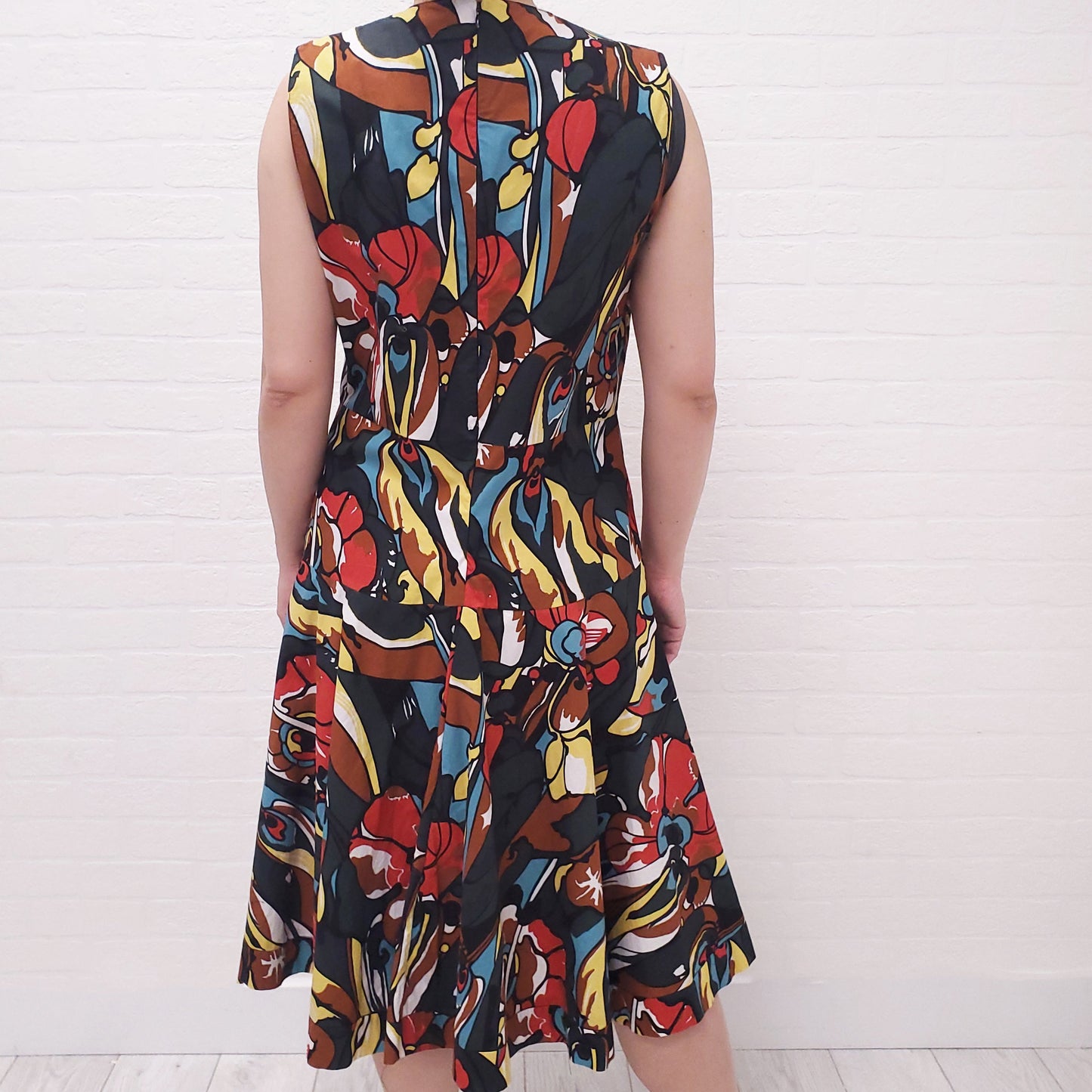 MARNI FLORAL PATTERNED COTTON DRESS - SIZE 44