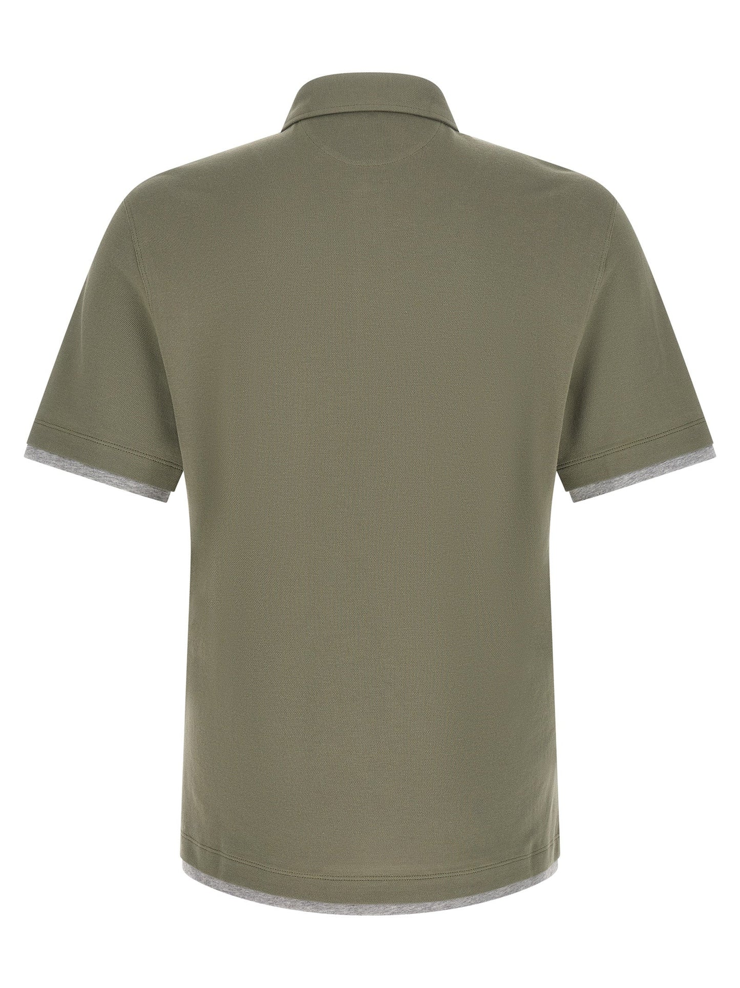 Brunello Cucinelli Men 'Faux Layering' Polo Shirt
