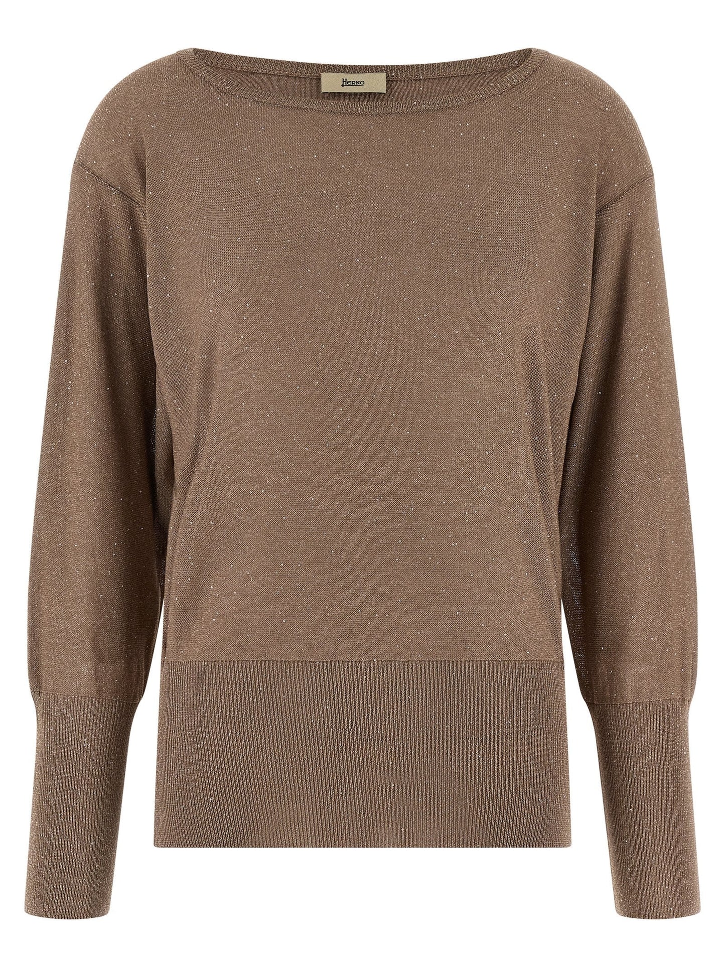 Herno Women Lamé And Sequin Yarn Sweater