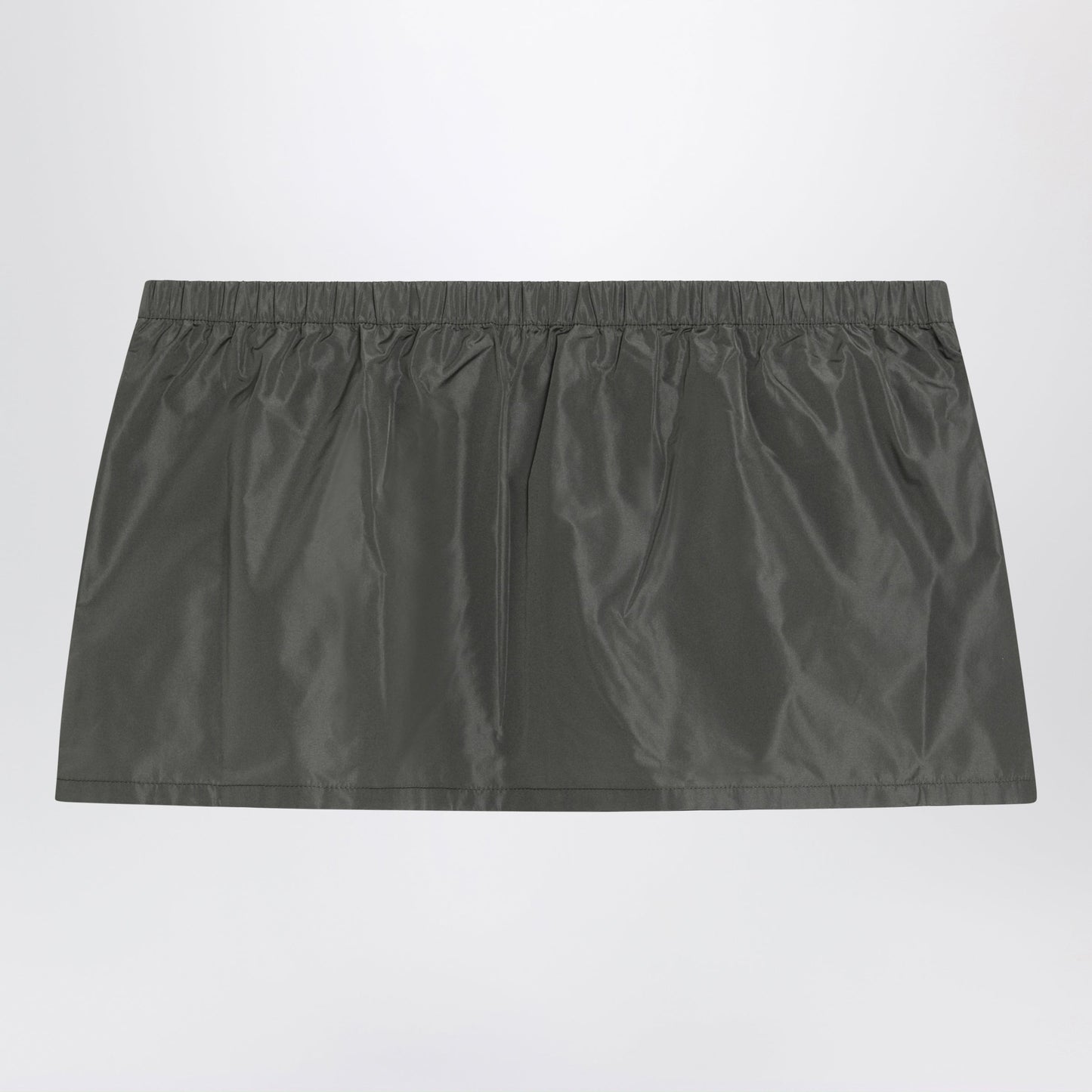 Miu Miu Tela Tec Miniskirt With Front Pocket Women