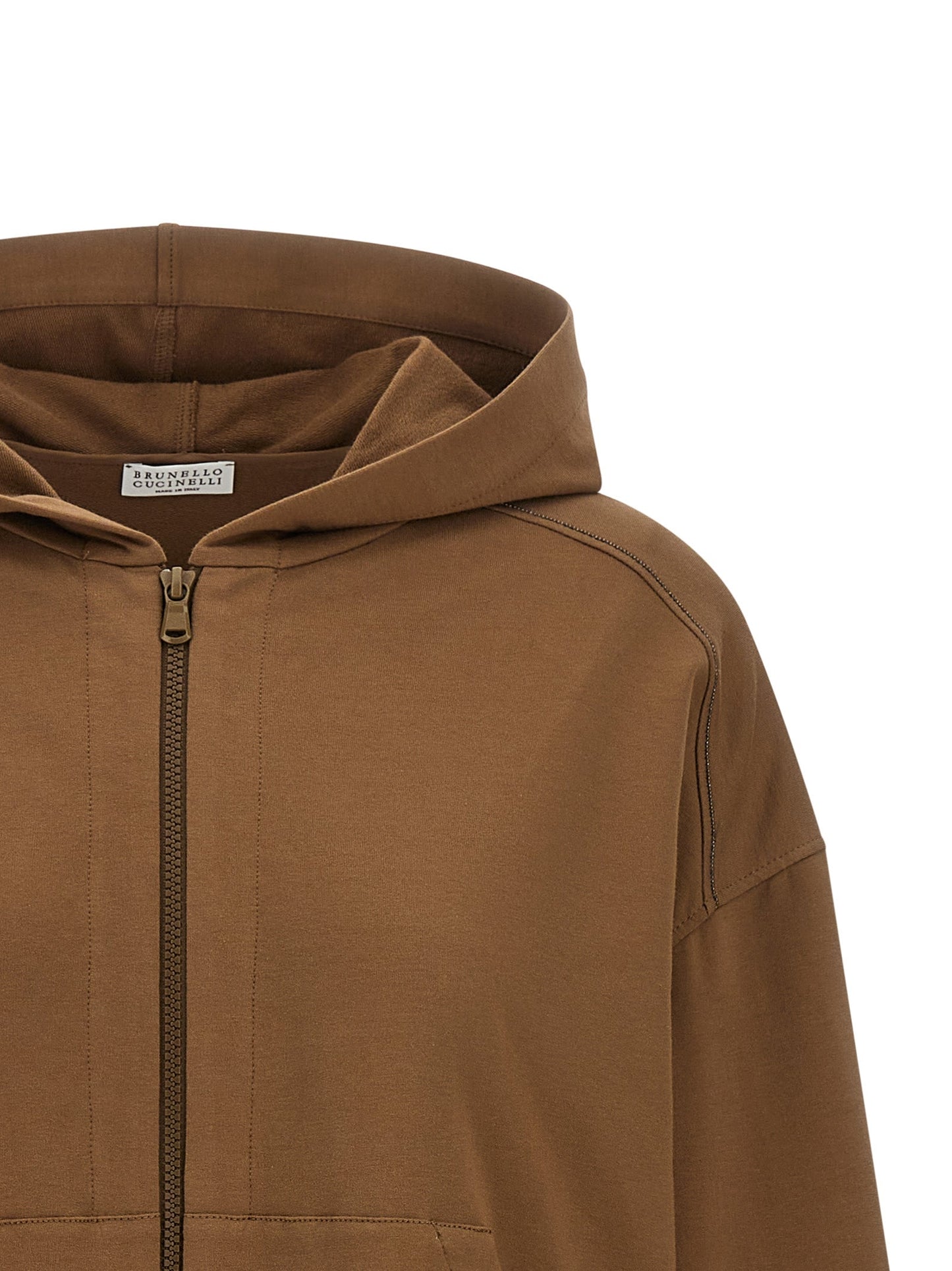 Brunello Cucinelli Women 'Shiny Trims' Hoodie