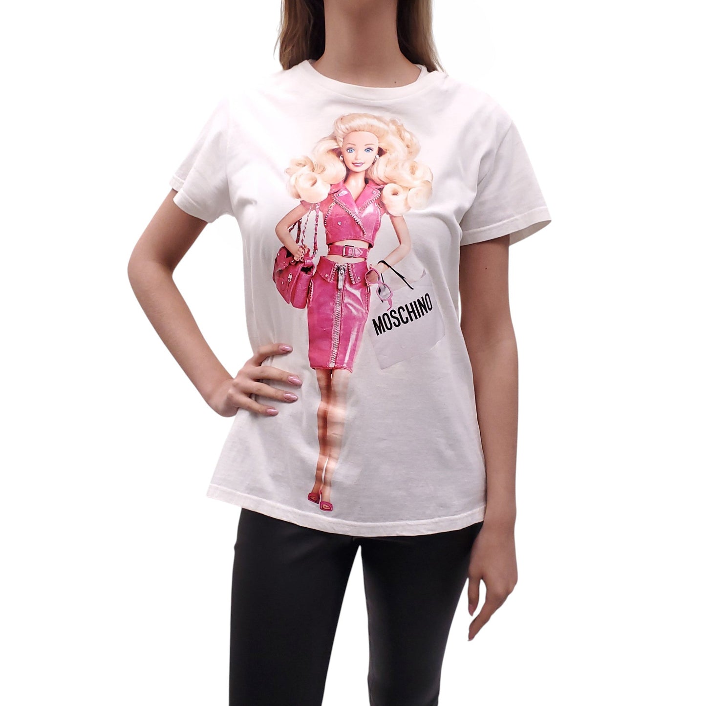 MOSCHINO COUTURE BARBIE GRAPHIC T-SHIRT - SIZE S