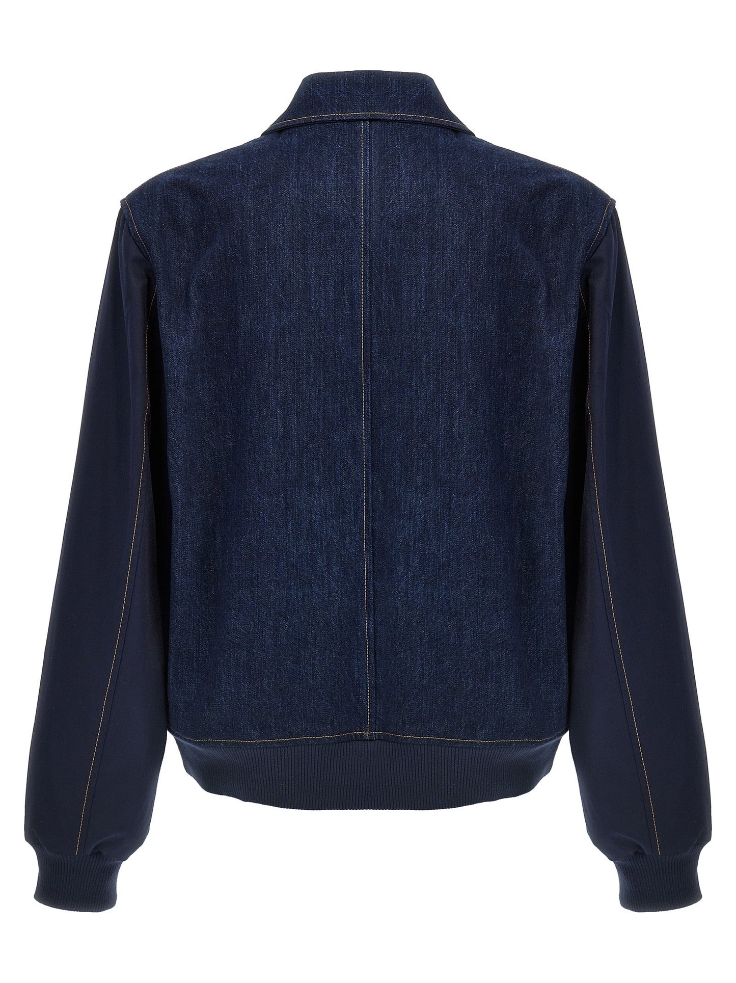 Wales Bonner Men 'The Echo Denim Varsity' Jacket