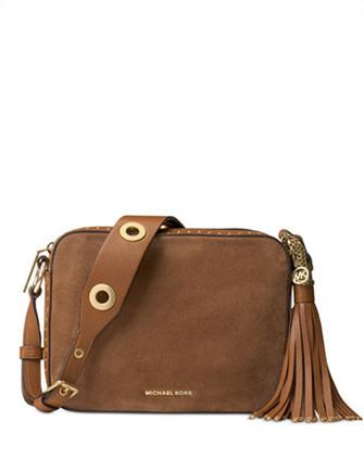 Michael Michael Kors Brooklyn Suede Large Camera Bag