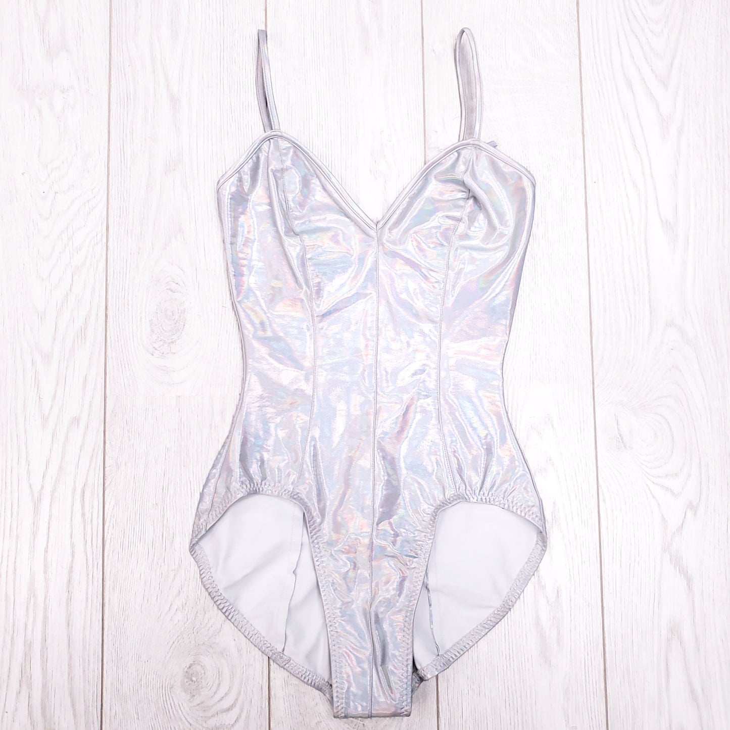 NORMA KAMALI IRIDESCENT ONE PIECE SWIMSUIT - SIZE XS