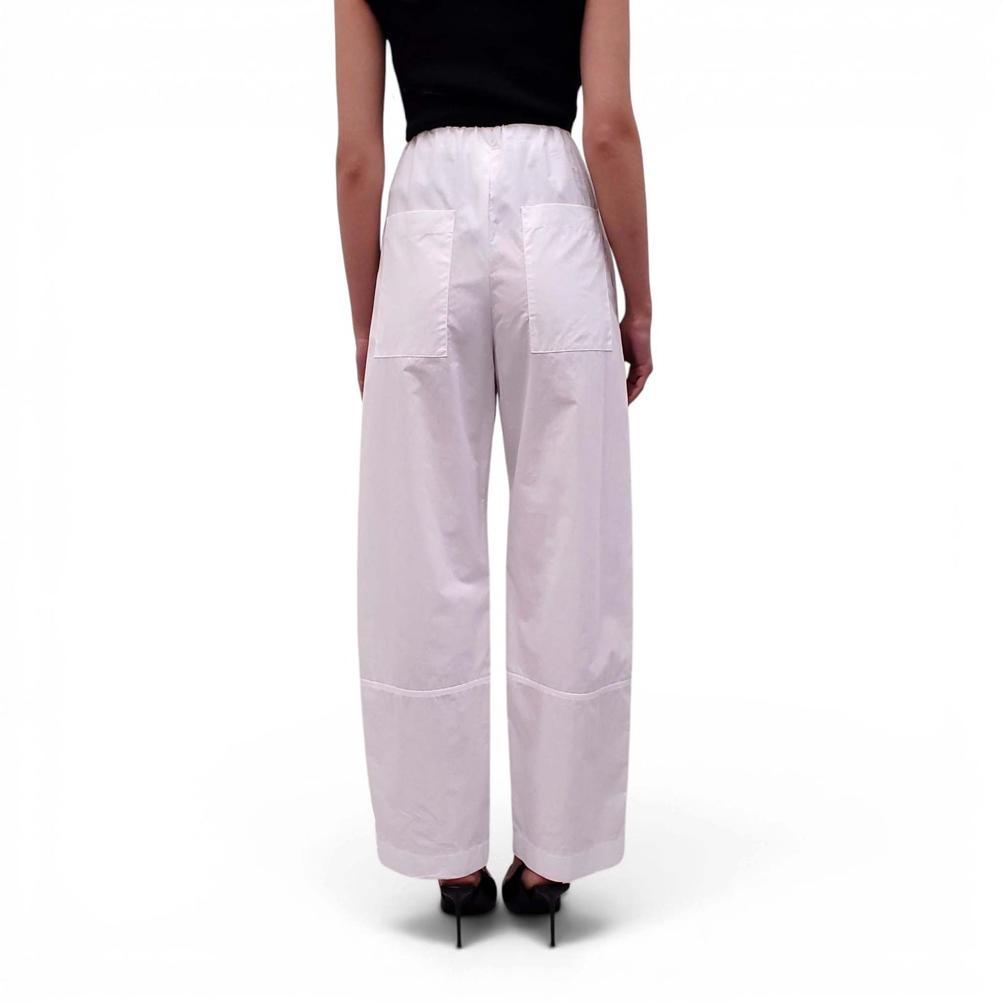 PARIS GEORGIA WHITE LINEN PANTS - SIZE XS