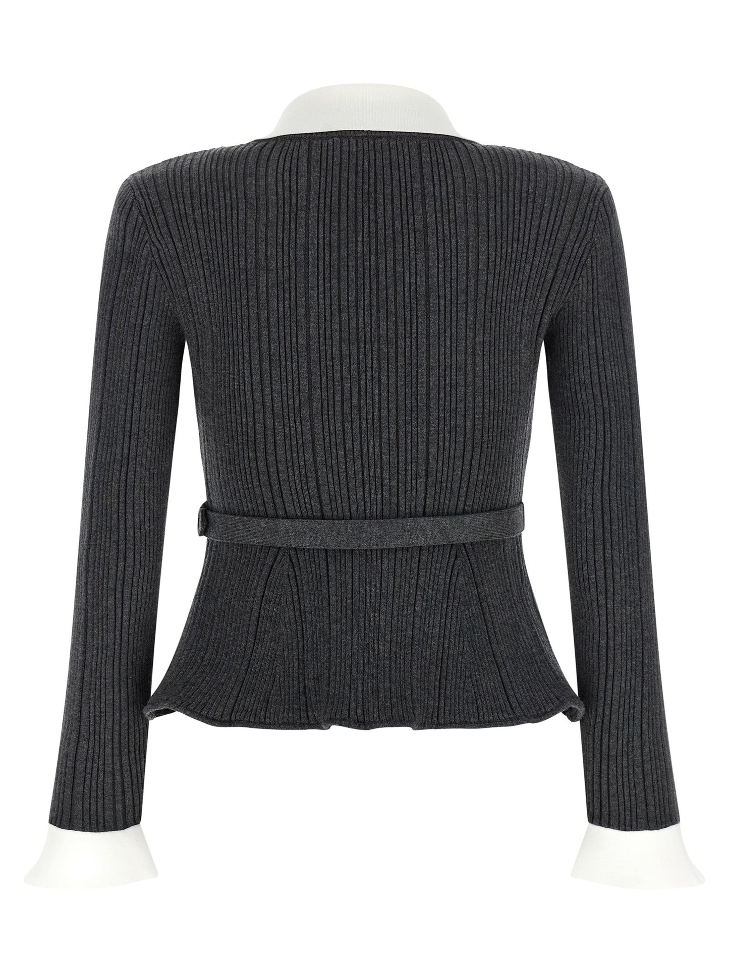 Self Portrait Women Ribbed Cardigan
