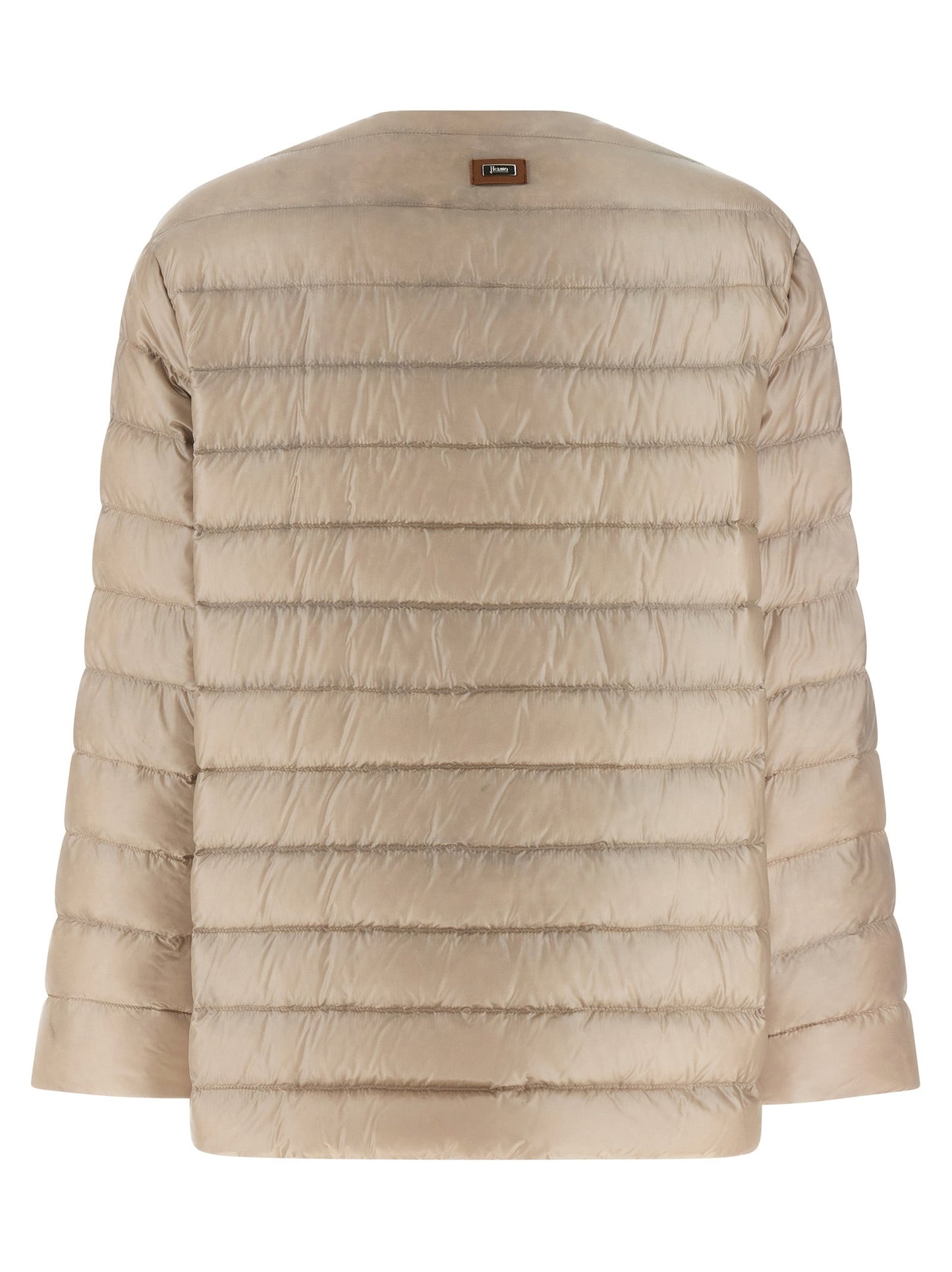 Herno Women Leather Strap Down Jacket