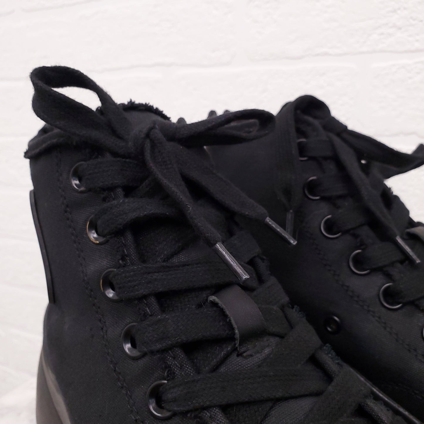 R13 BLACK 'KURT' HIGH TOP SNEAKERS - SIZE 11