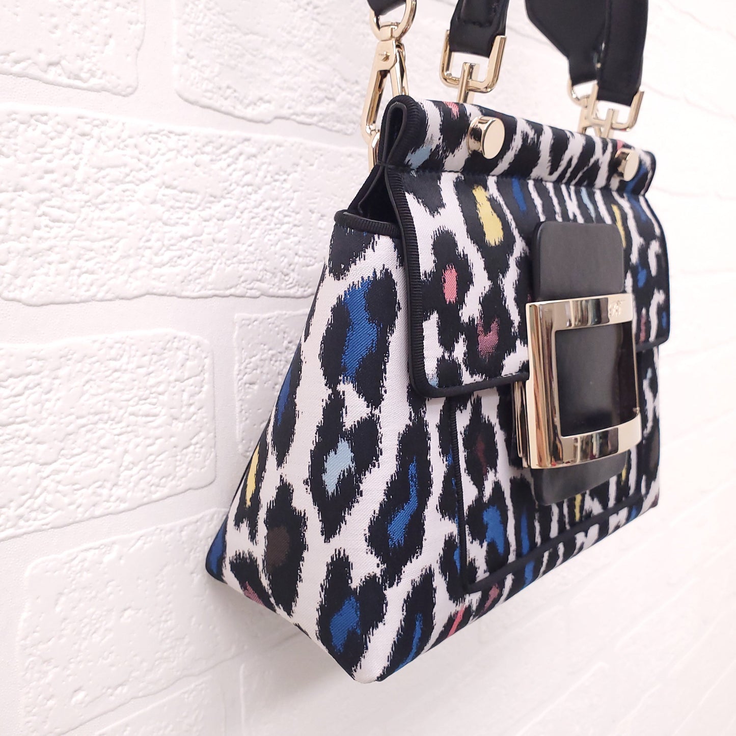 ROGER VIVIER BOWELS BAG WITH SEQUIN CROSSBODY STRAP