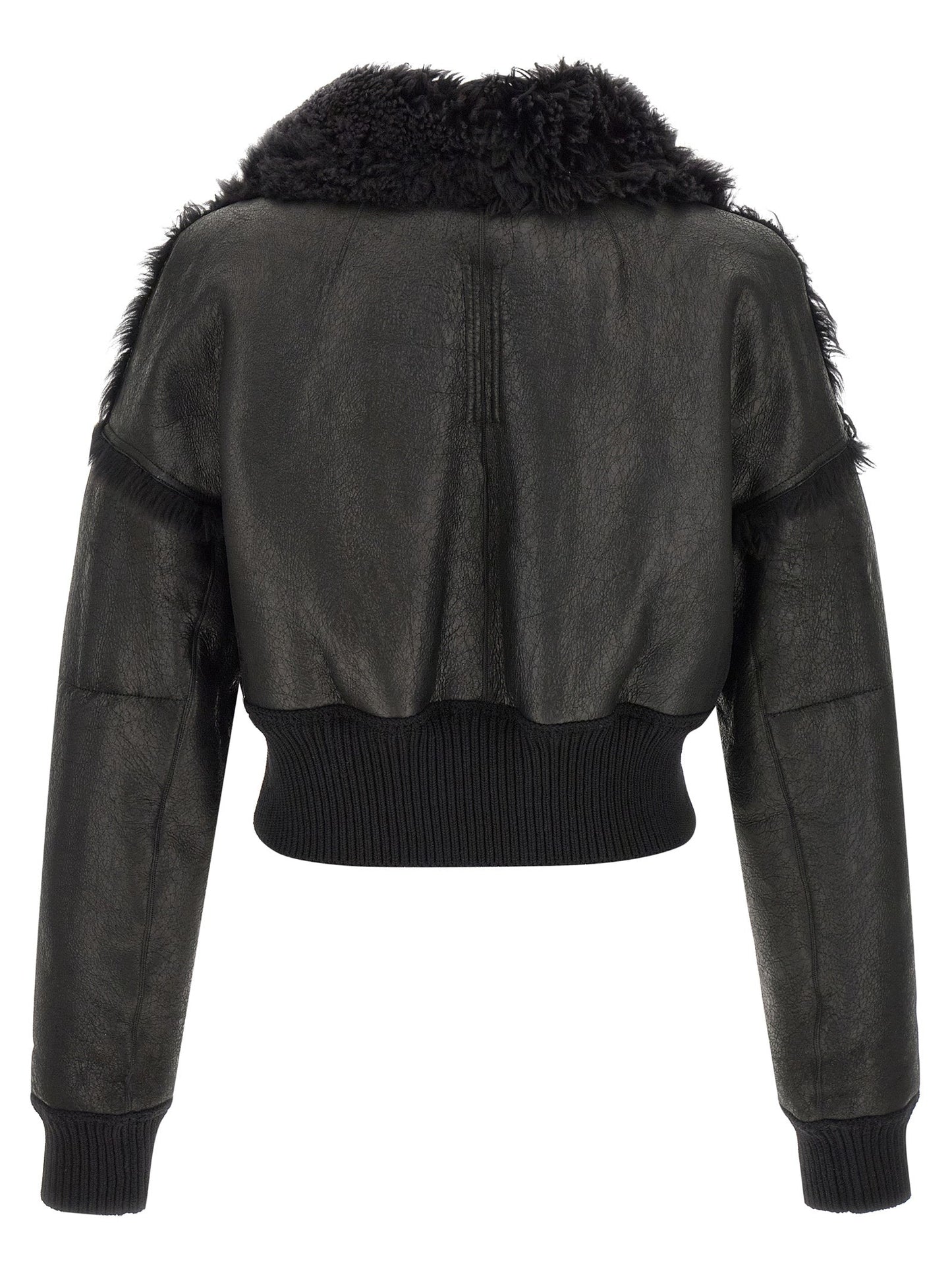Rick Owens Men 'Flight Jkt Cropped' Bomber Jacket