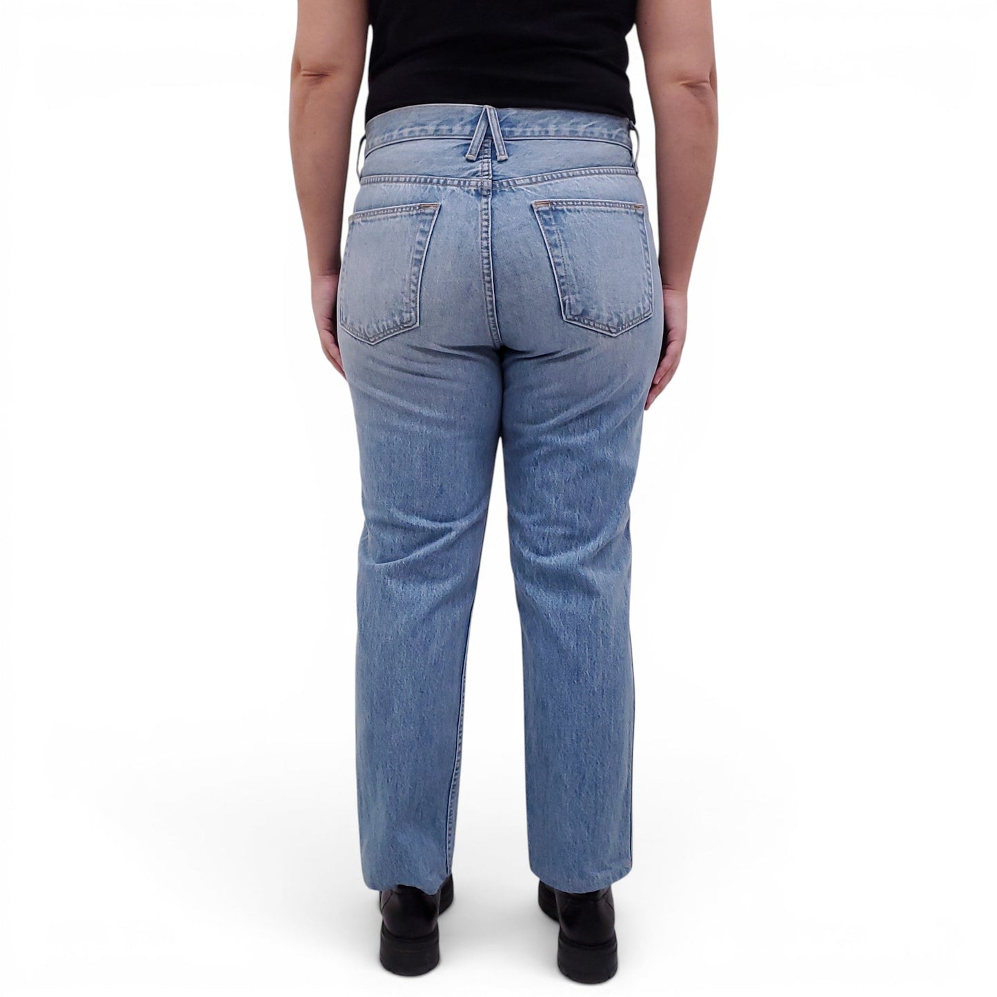 SLVRLAKE LIGHT WASH 'VIRGINIA SLIM' JEANS - SIZE 32
