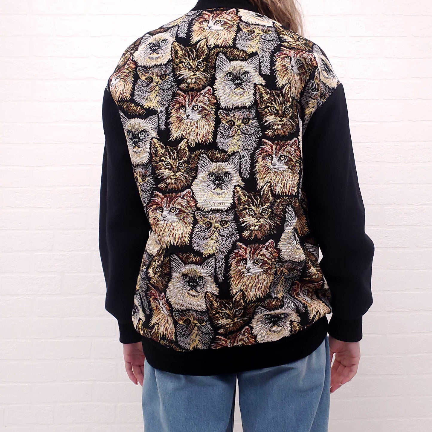 STELLA MCCARTNEY OVERSIZED CAT EMBROIDERED JACKET - SIZE 38