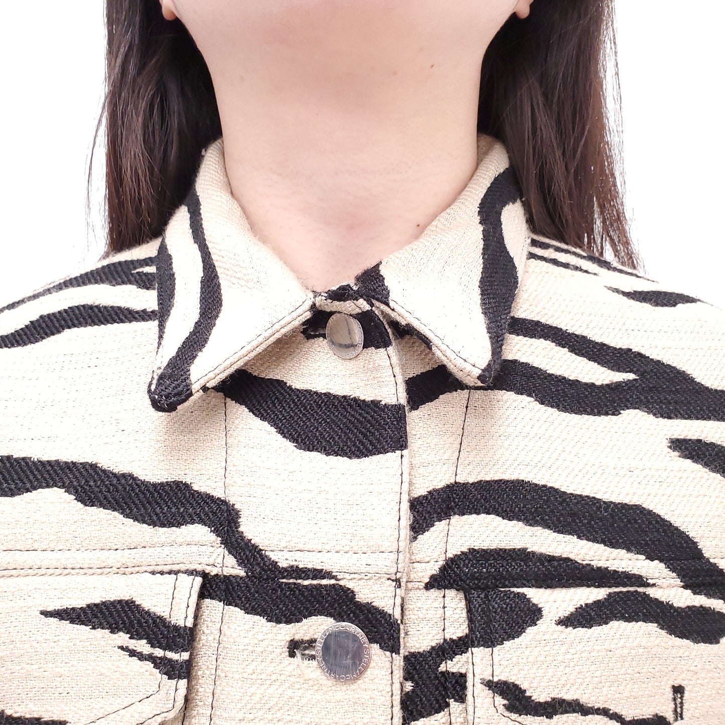 STELLA MCCARTNEY ZEBRA PRINT JACKET - SIZE 40