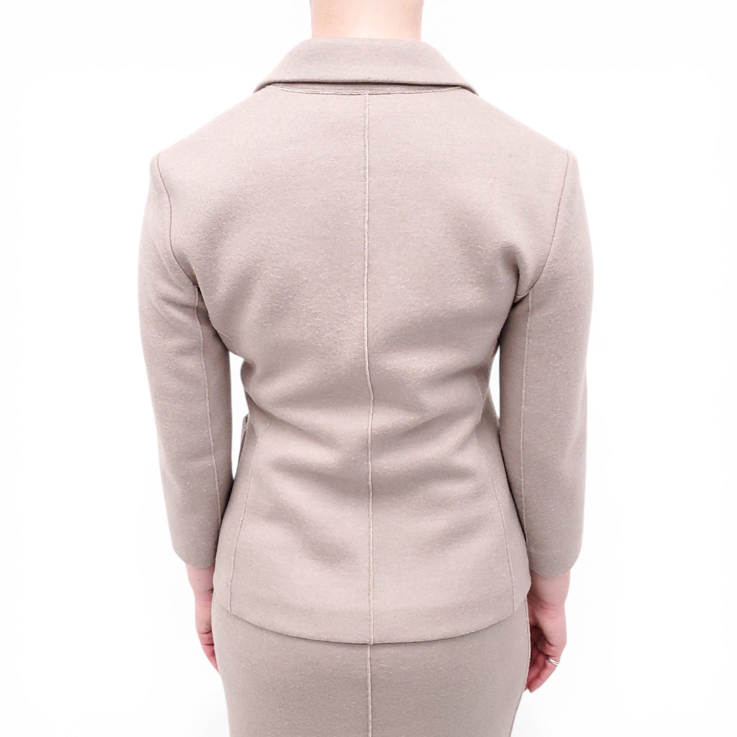 THE ROW TAUPE DRESS SET WITH MATCHING JACKET - SIZE 6