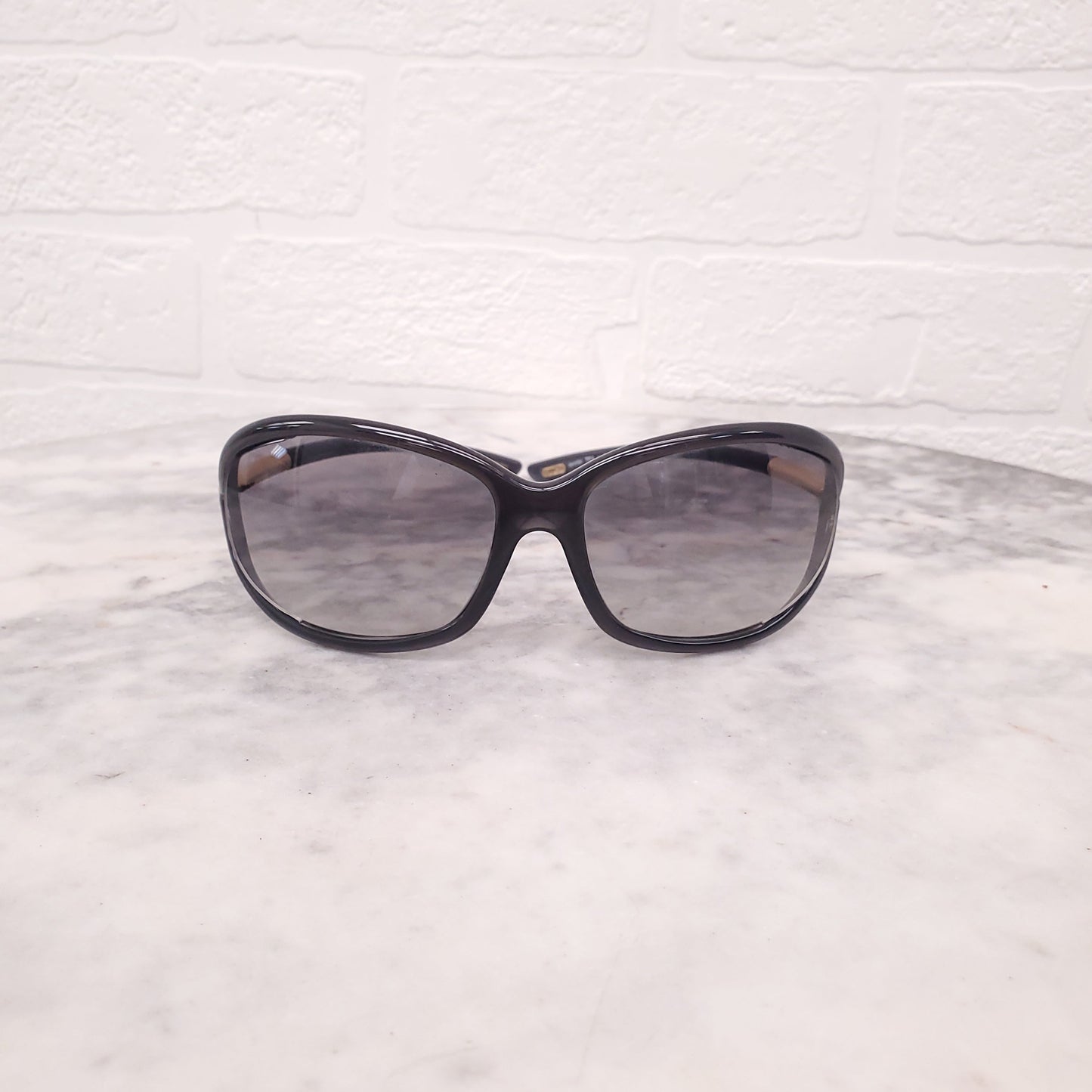 TOM FORD BLACK AND GOLD SUNGLASSES