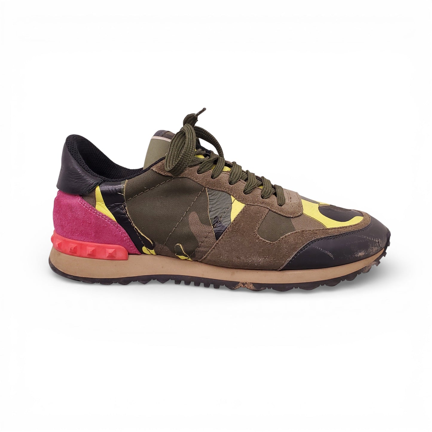 VALENTINO ROCKSTUD ARMY SNEAKERS - SIZE 40