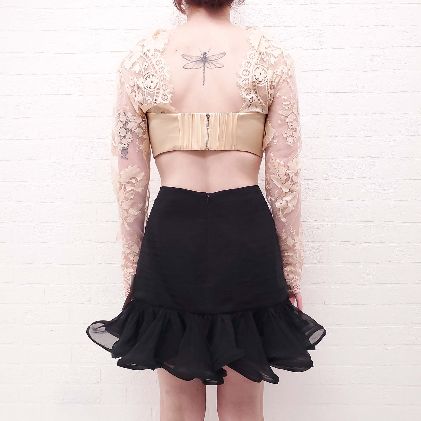 ZIMMERMANN ILLUSTRATION FLOUNCE MINI DRESS - SIZE 2