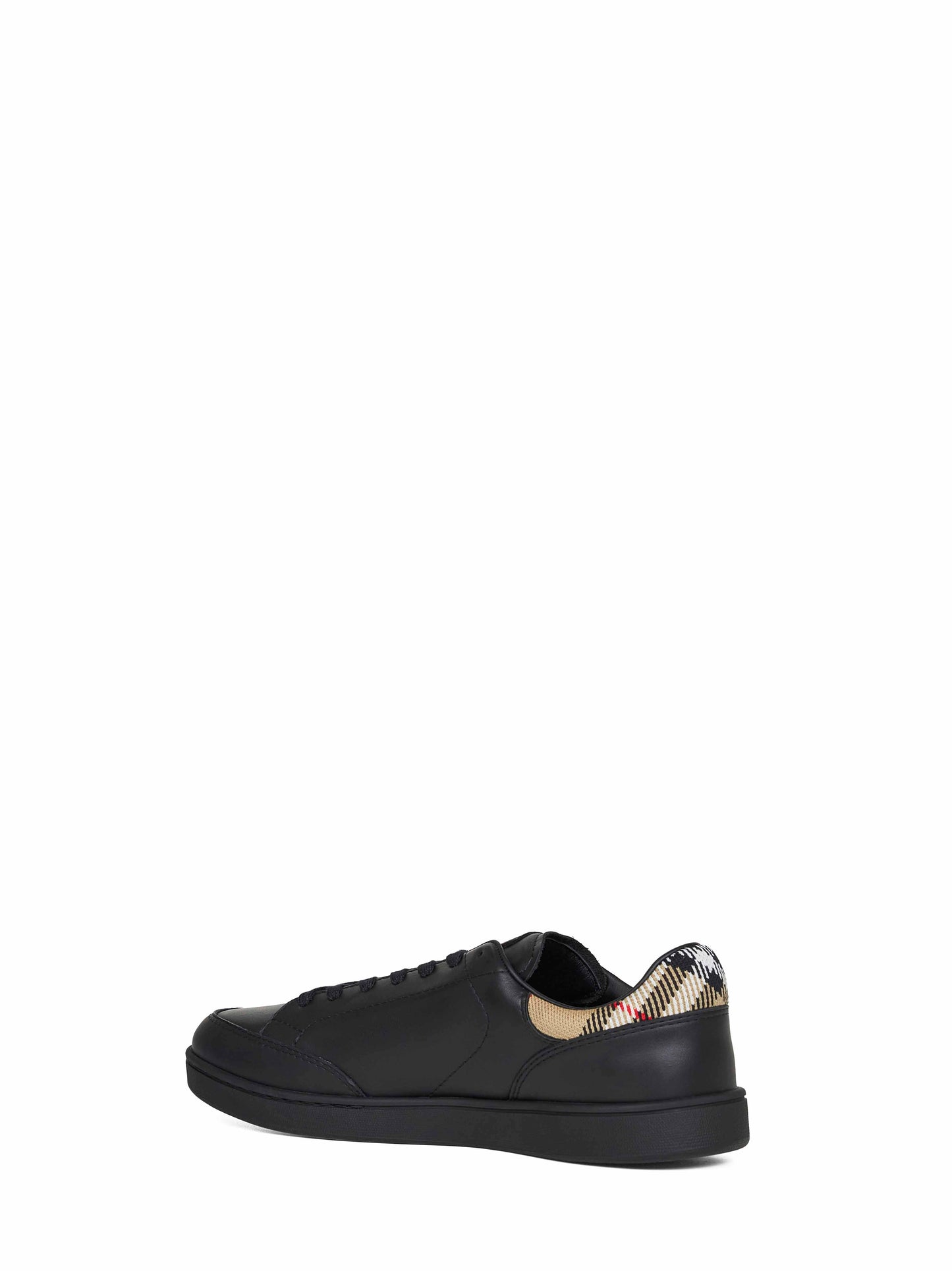 Burberry Men Black Calf Leather Set Sneakers