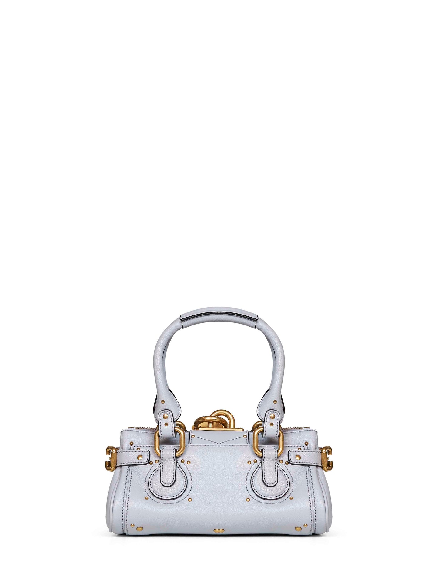 Chloé Women Greyish Blue Paddington Small Handbag