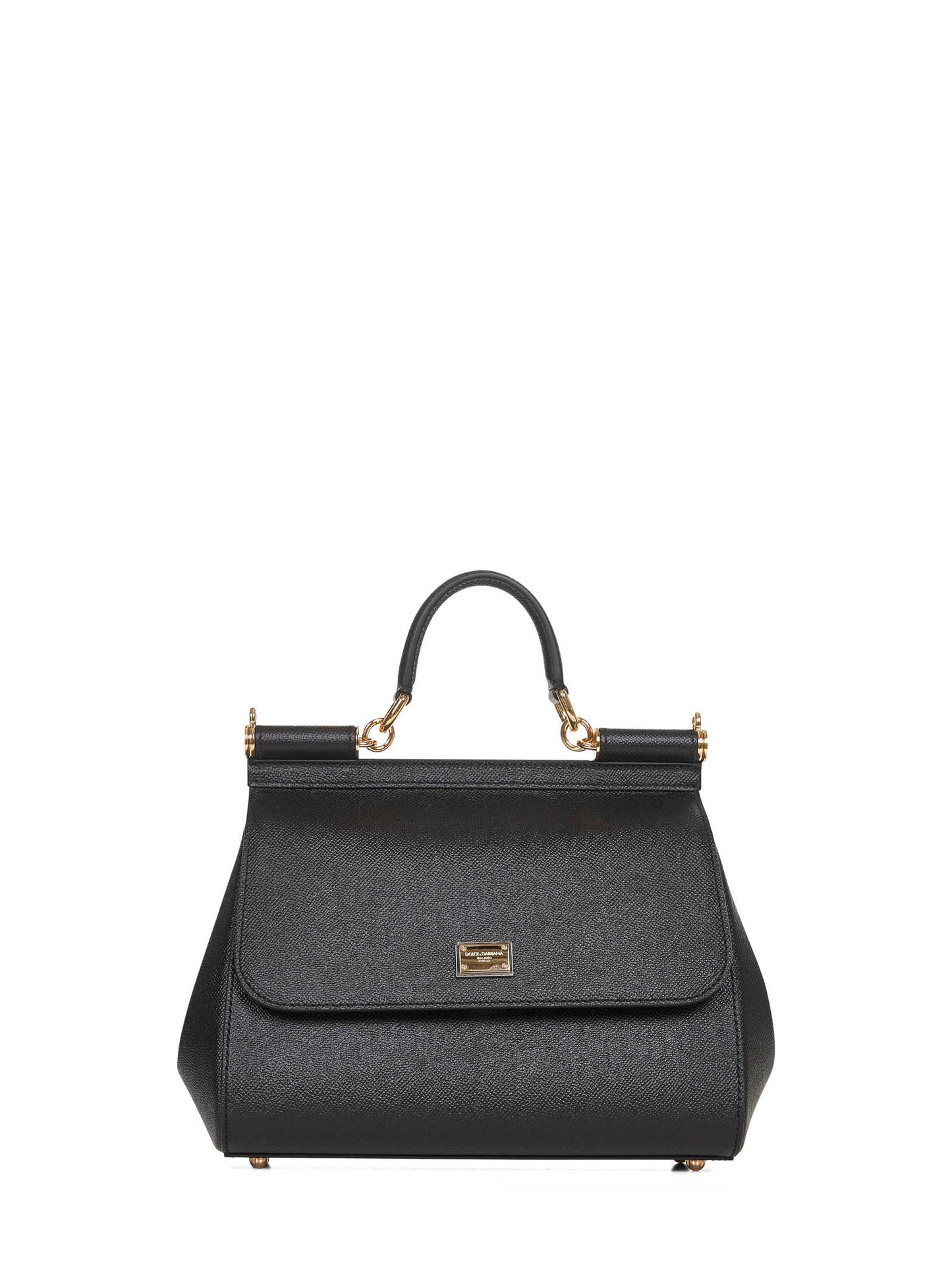 Dolce & Gabbana Women Black Large Sicily Handbag