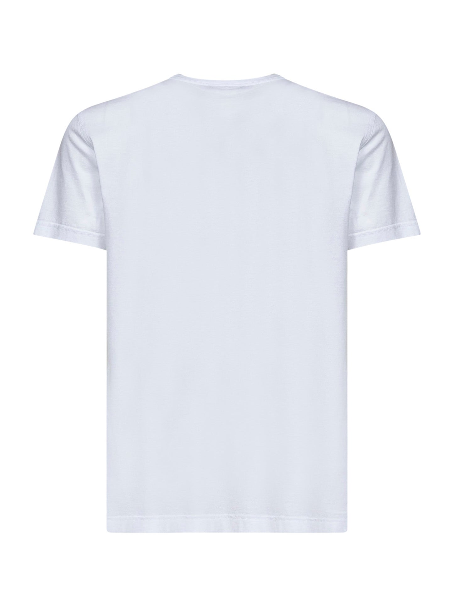 Dolce & Gabbana Men White Cotton Jersey T-Shirt With Logo Label