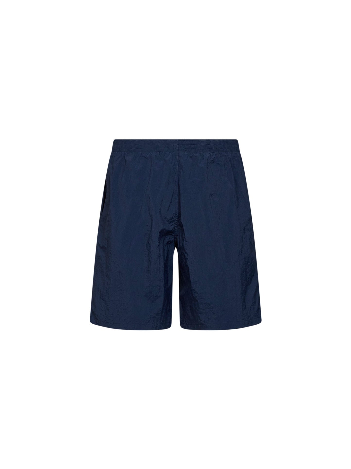 Fendi Men Dark Blue Nylon Embroidered Swim Shorts