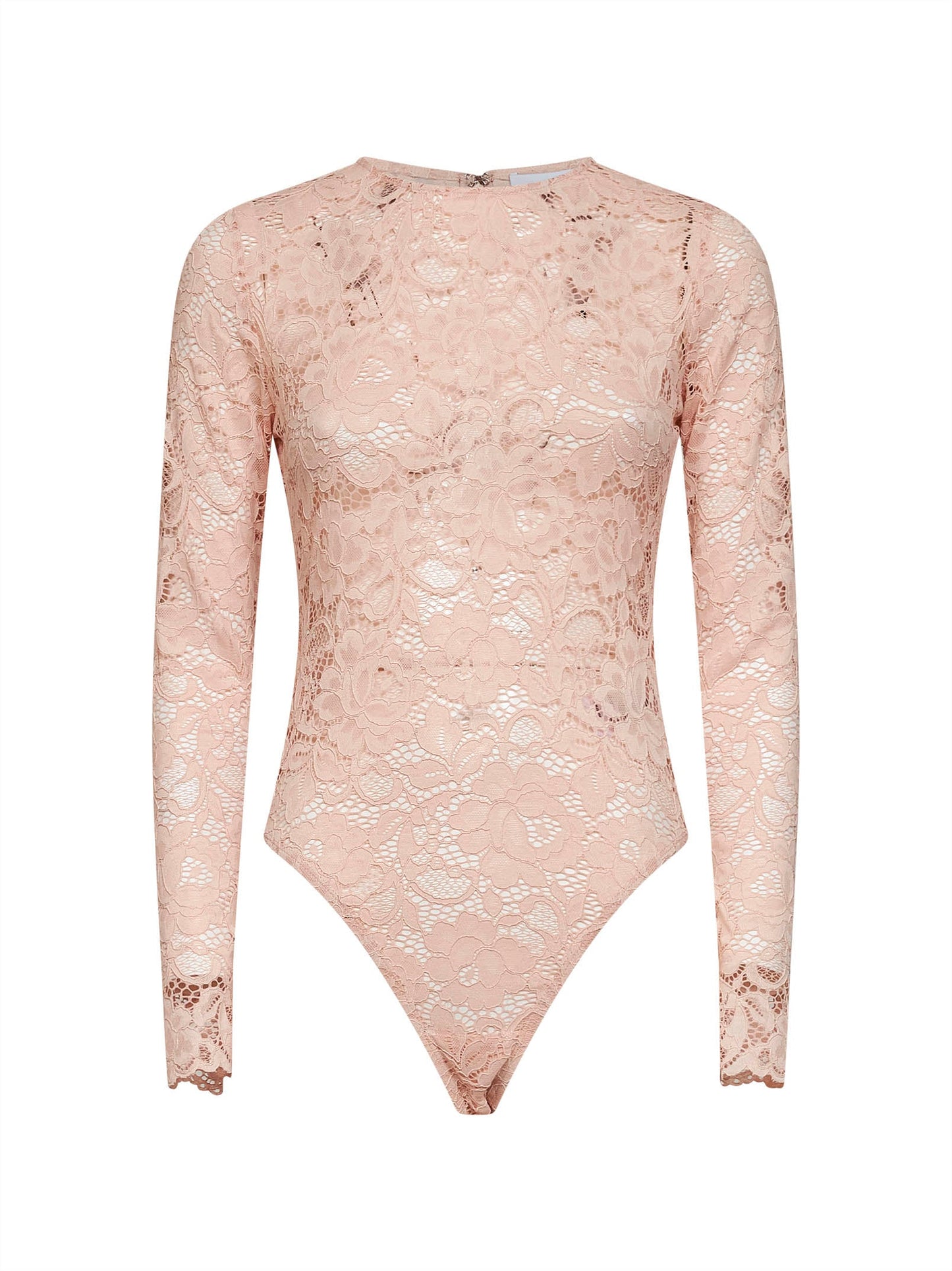 Self Portrait Women Beige Floral Lace Bodysuit