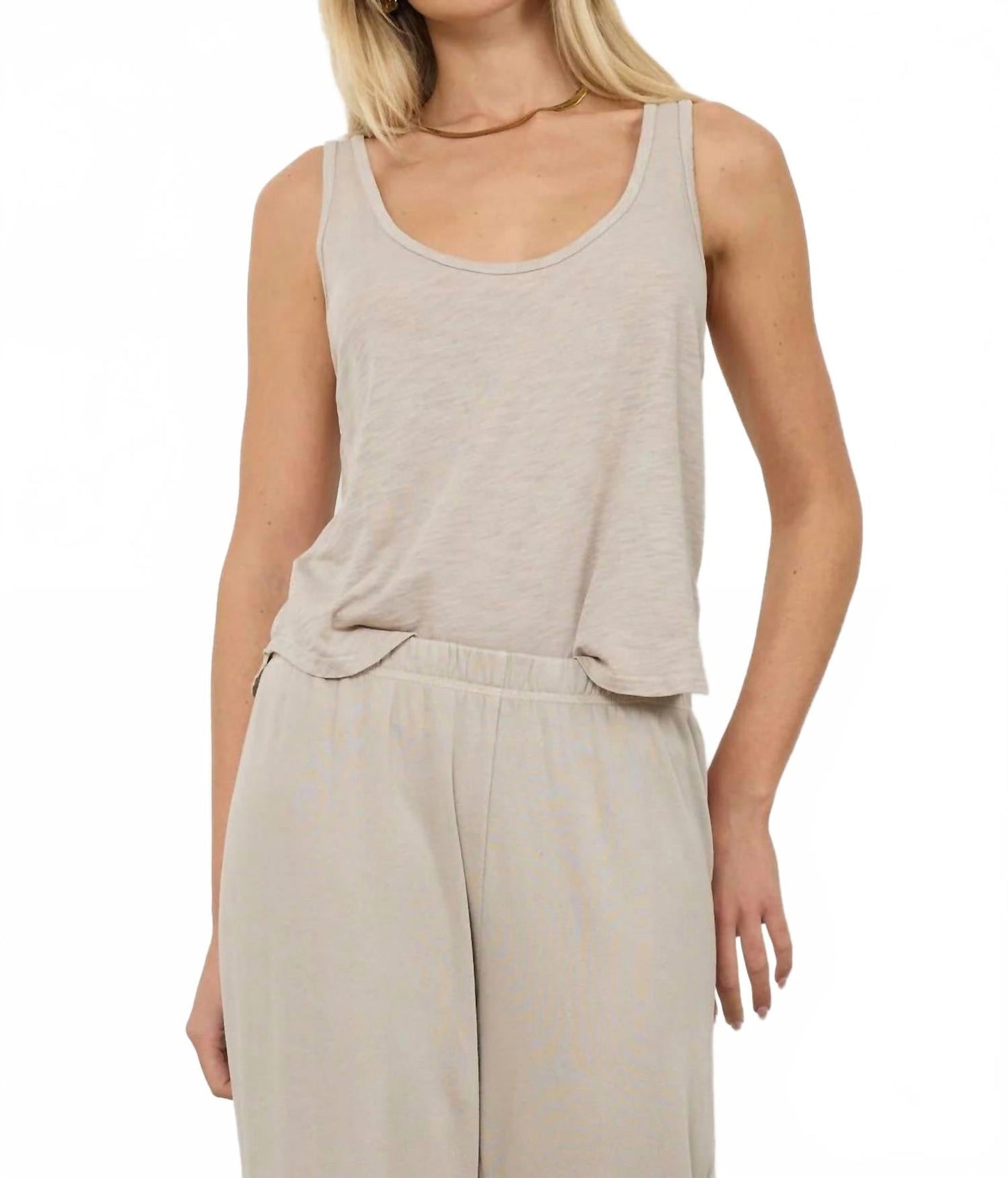 New Boyfriend Tank In Oak Bark