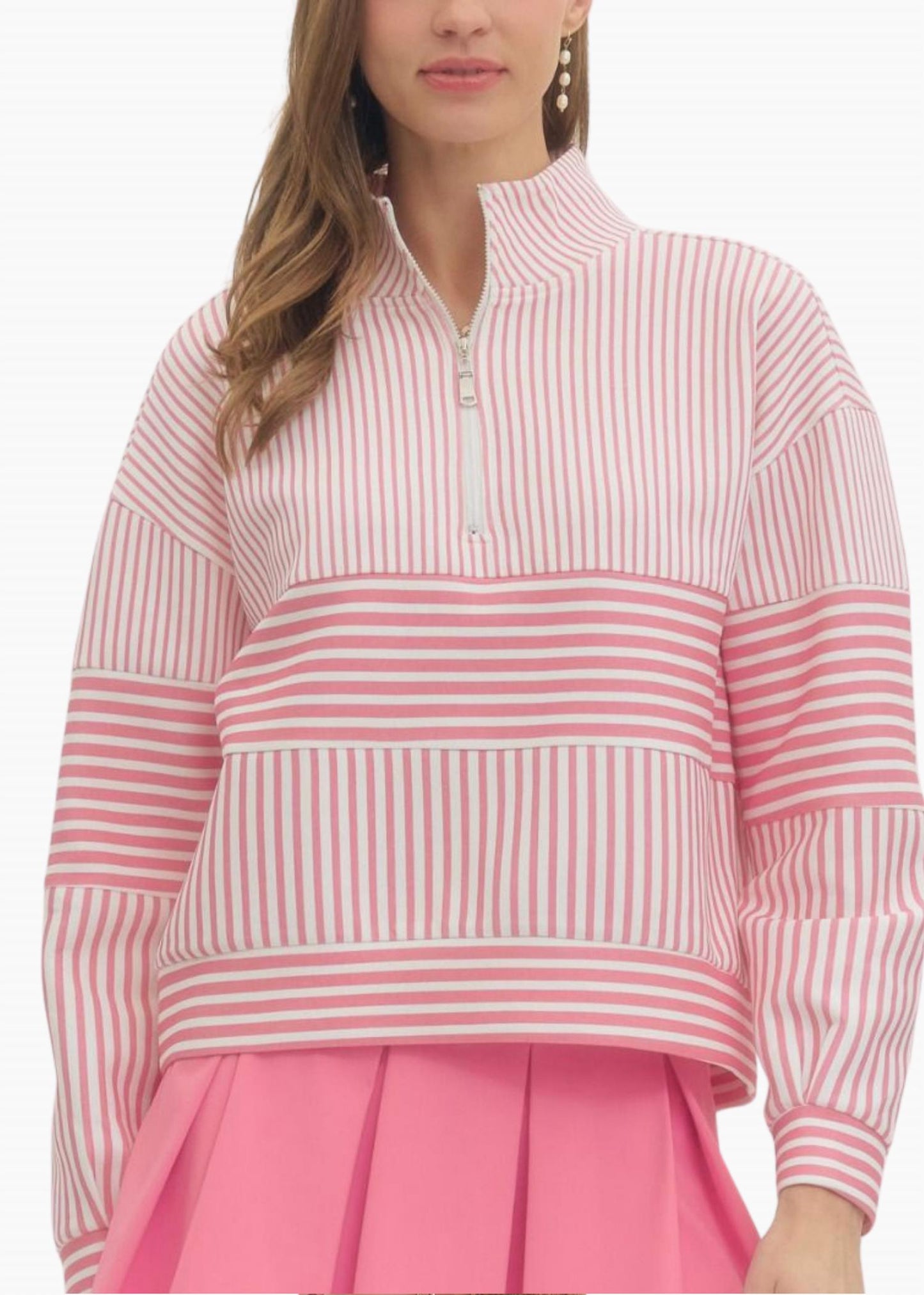 Hudon Pullover Top In Pink