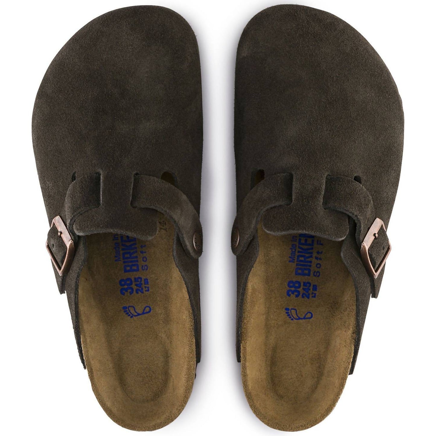 Unisex Boston Suede Clog In Mocha