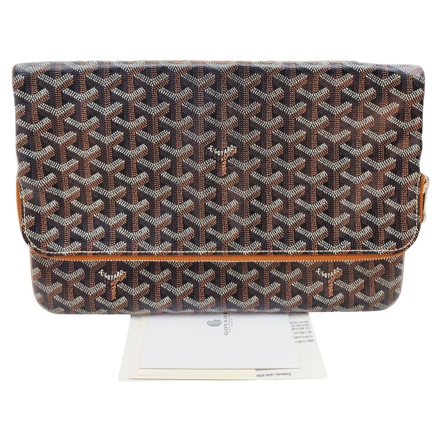 Saint Marie Clutch Gm Black Tan