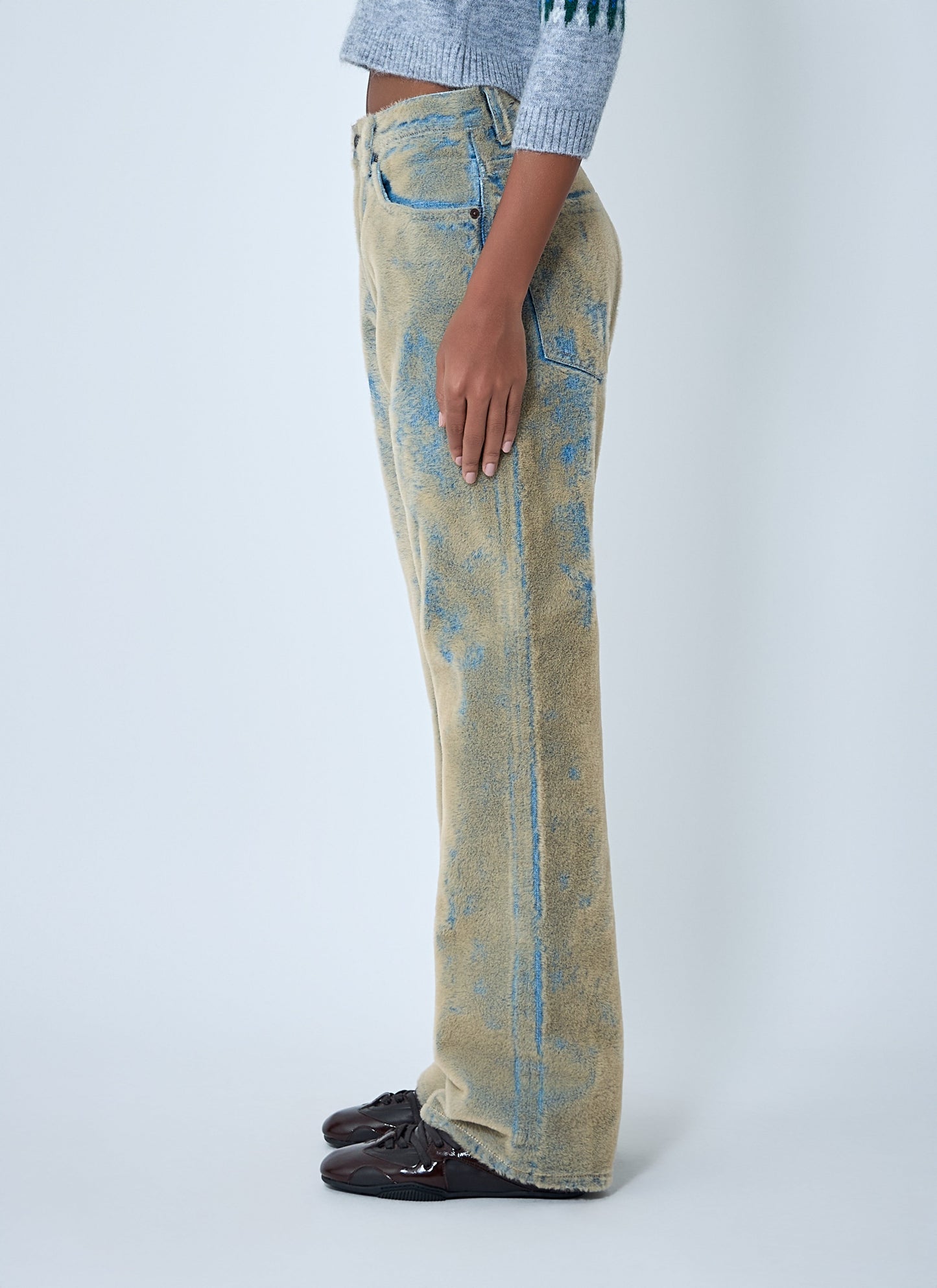 Acne Studios Women Flocked Denim Jeans