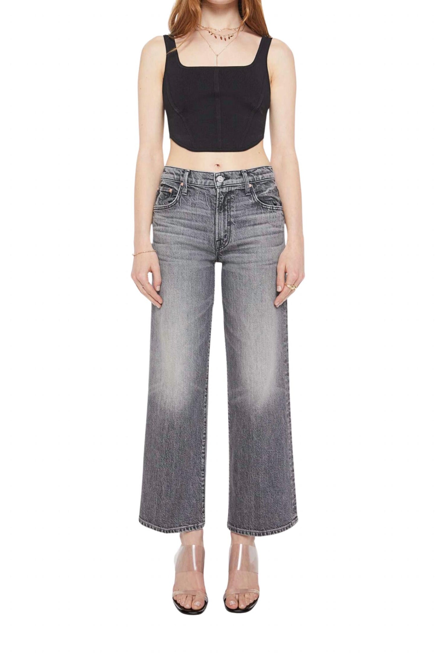 Mid Rise Maven Ankle Jeans In Magpie