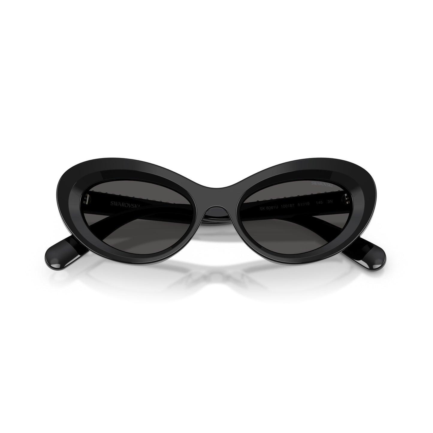 0Sk6061U Cat-Eye Sunglasses with Glossy Black Frame