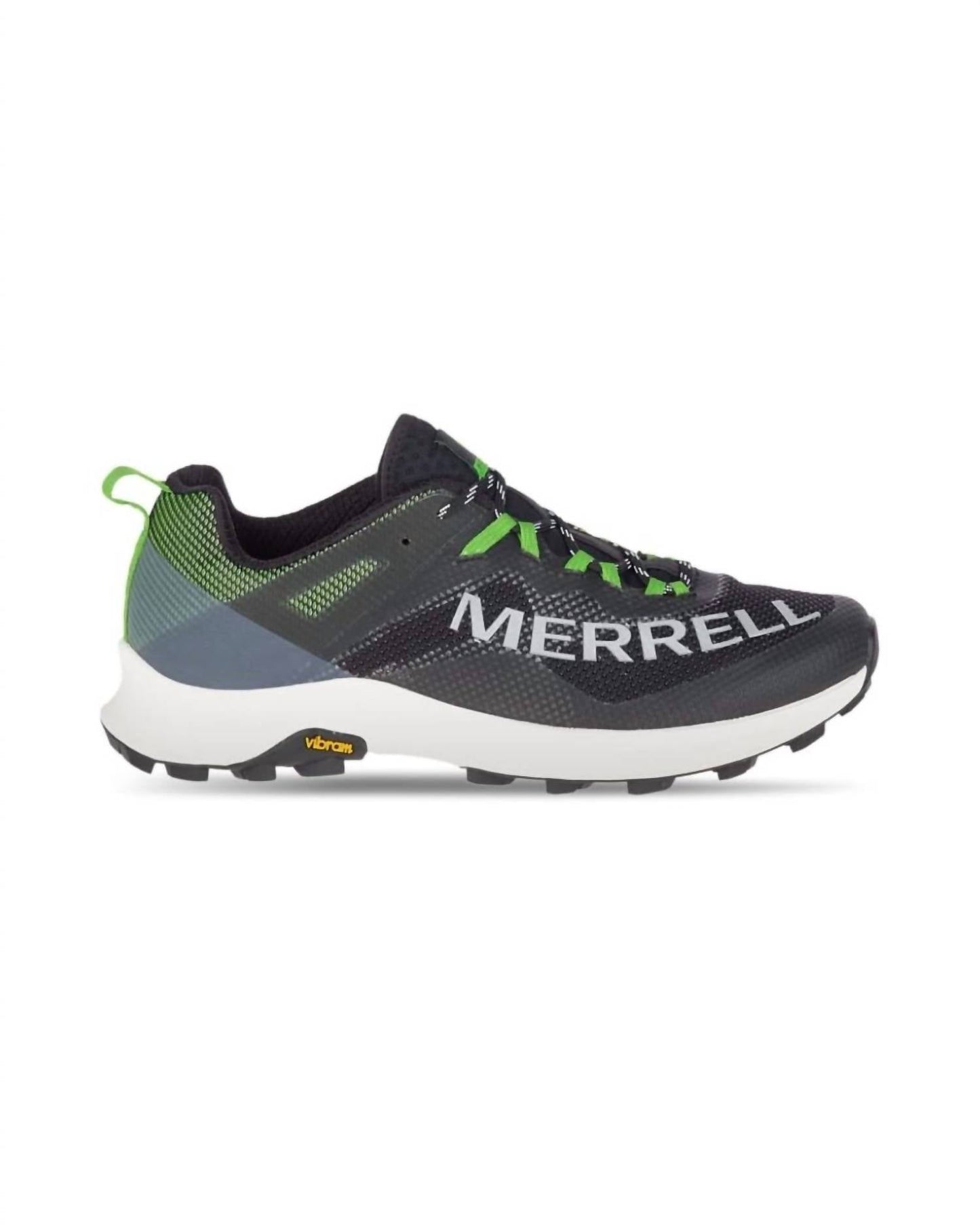 Men's Mtl Long Sky 12.0 Trail Running Shoes In Black/lime