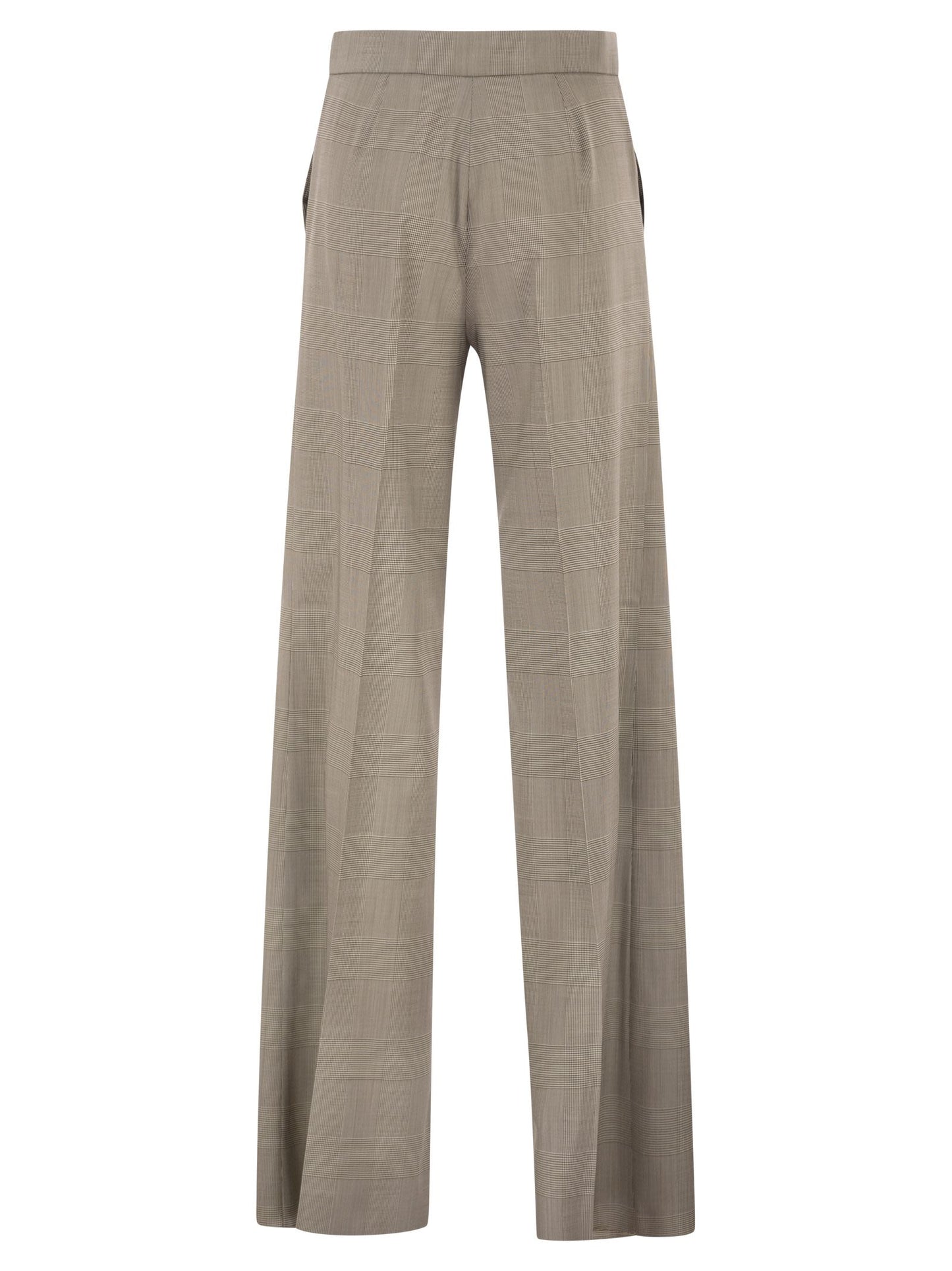Max Mara Women Mxmnetto - Pure Virgin Wool Prince Of Wales Trousers
