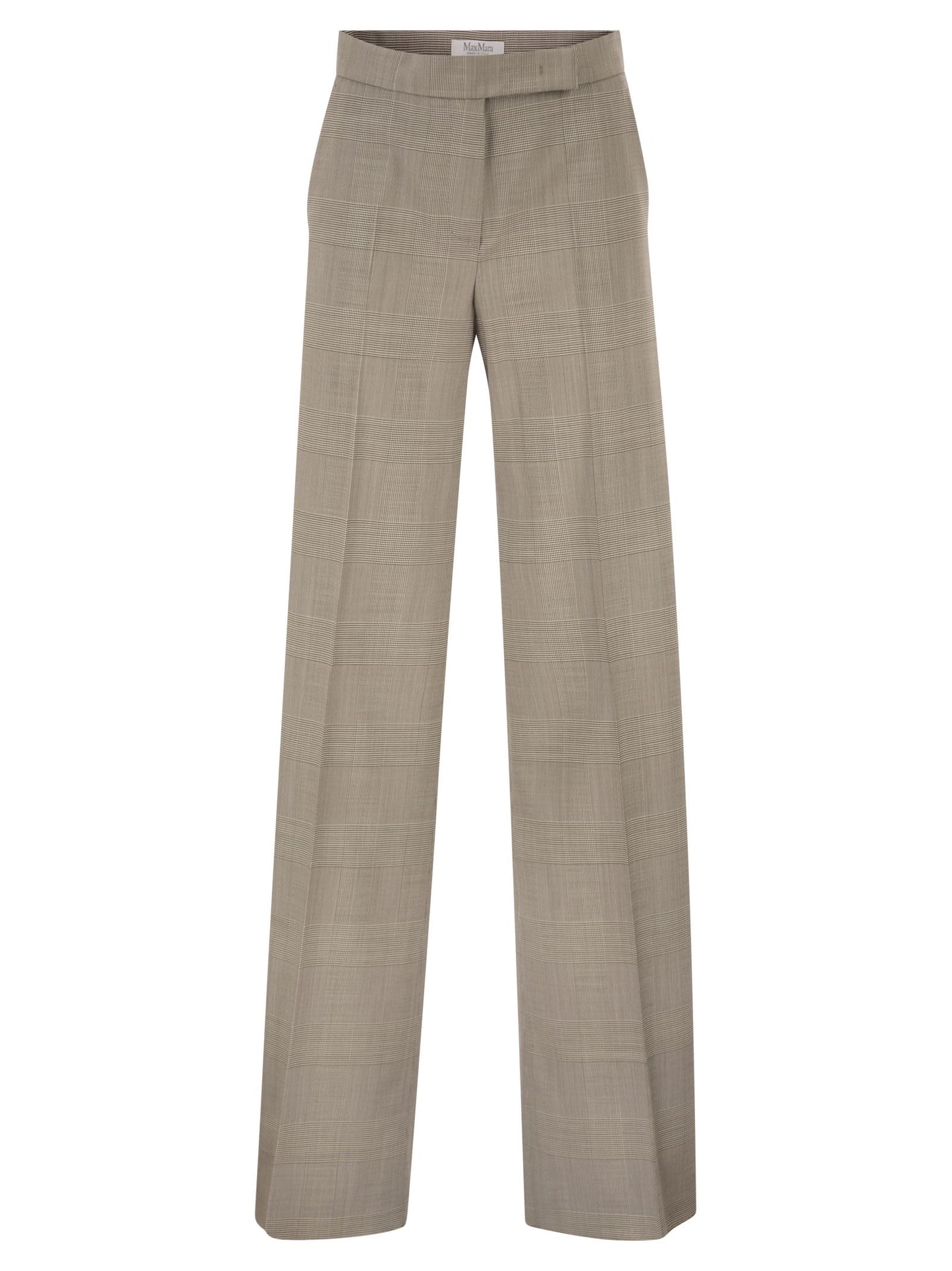 Max Mara Women Mxmnetto - Pure Virgin Wool Prince Of Wales Trousers
