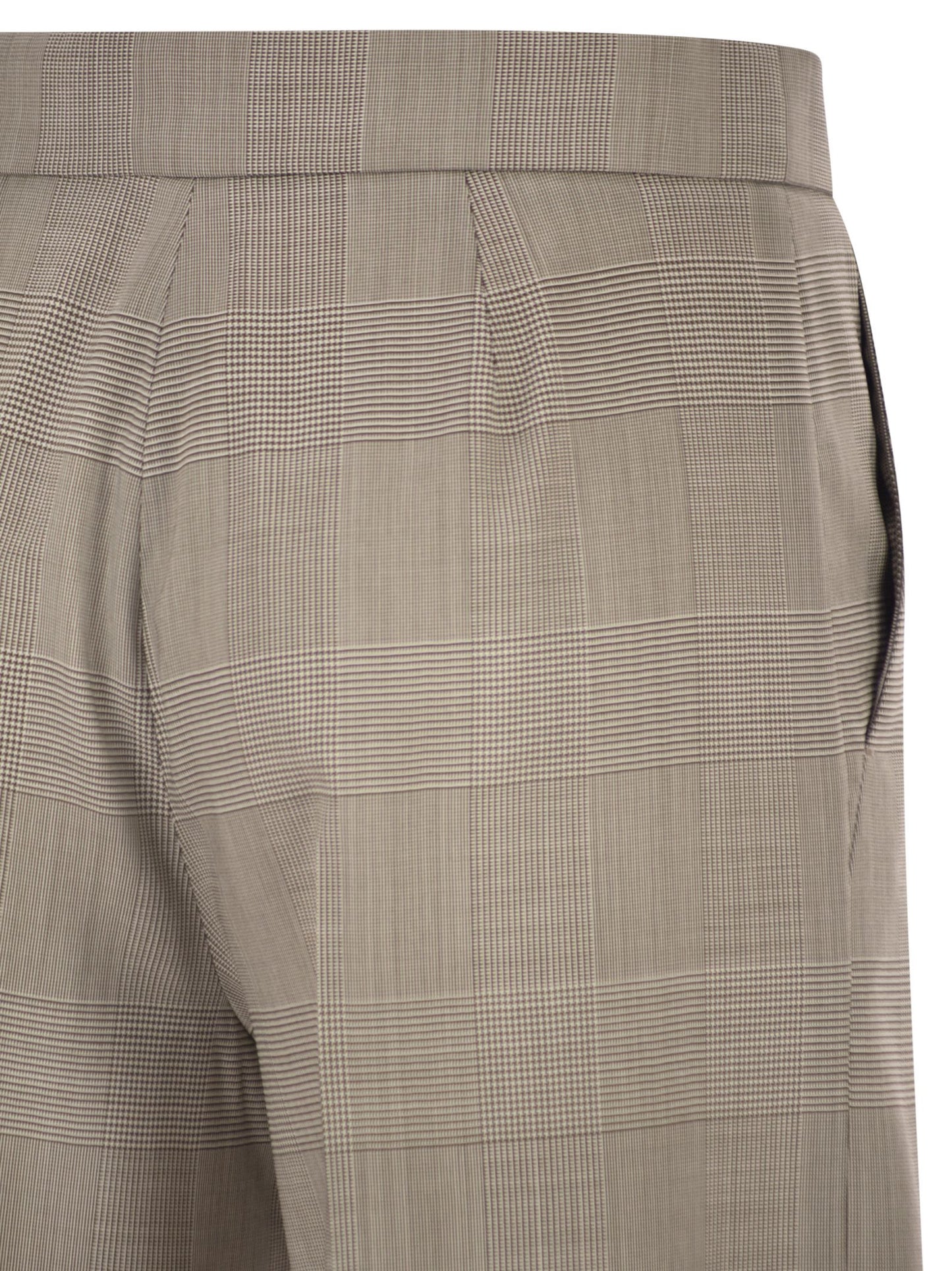 Max Mara Women Mxmnetto - Pure Virgin Wool Prince Of Wales Trousers